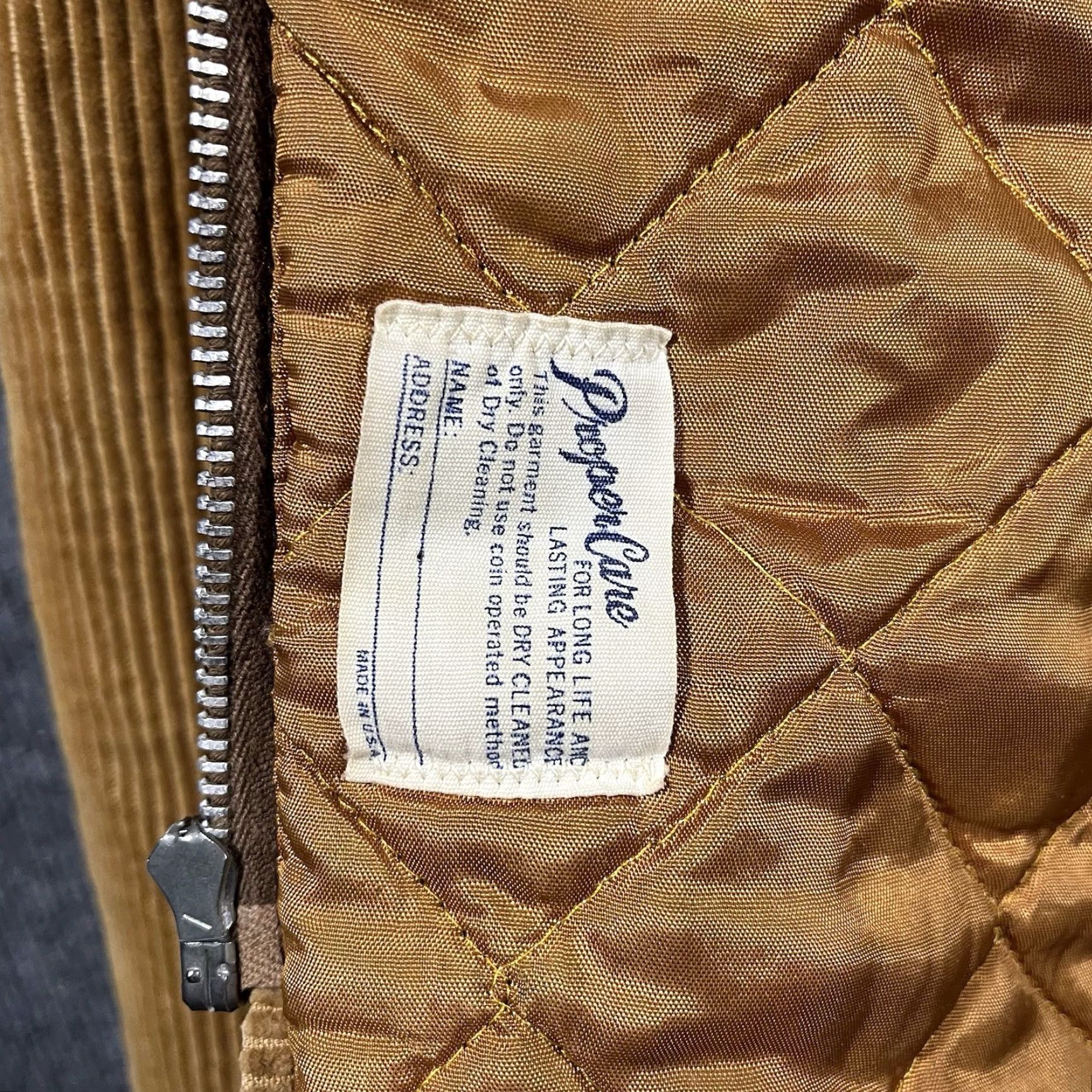 Vintage True Vintage Corduroy Jacket Bomber Zip Zipper Mens Large 60s 70s Ricky Eisenhower Serval Yellow U.S.A. United States Vintage Yes Size US L / EU 52-54 / 3 - 7 Thumbnail