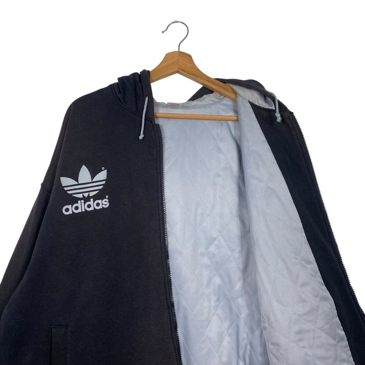 Adidas × Descente × Vintage Vintage 80s adidas big logo hoodie Size US L / EU 52-54 / 3 - 11 Thumbnail