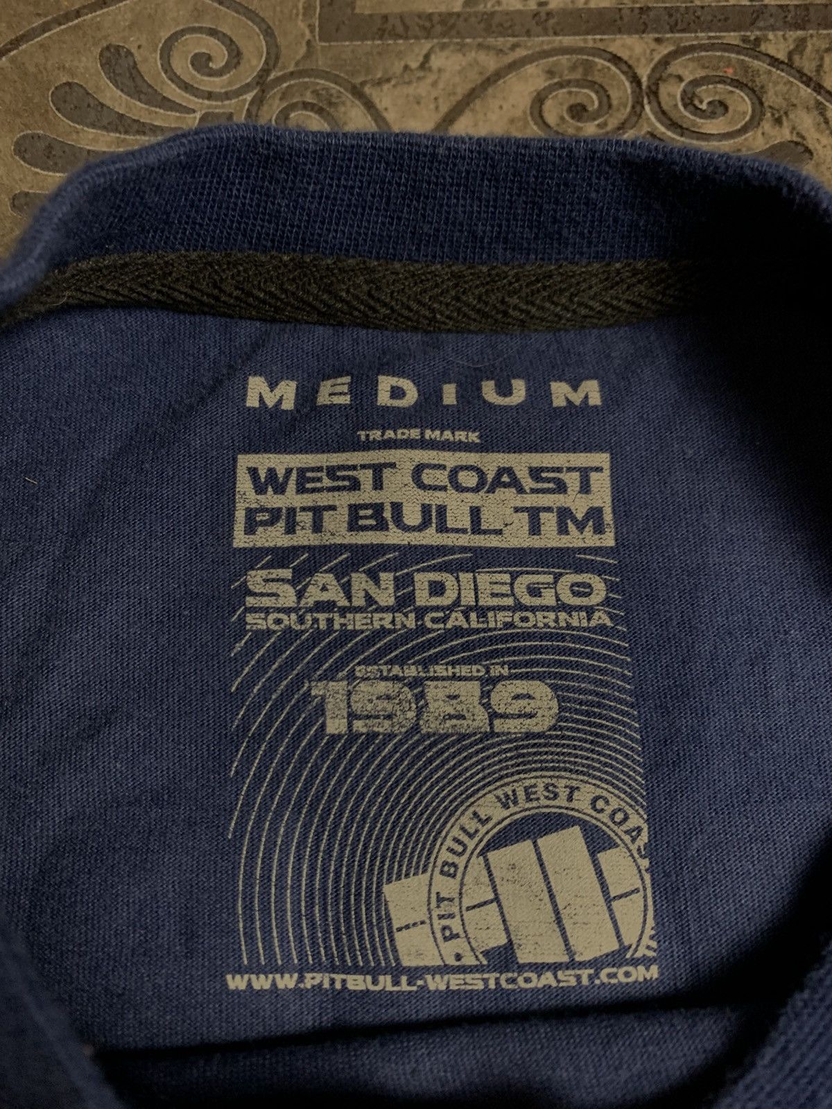 Vintage × West Coast Choppers Rare Vintage Pit Bull West Coast Big Logo MMA t shirt Size US M / EU 48-50 / 2 - 7 Thumbnail
