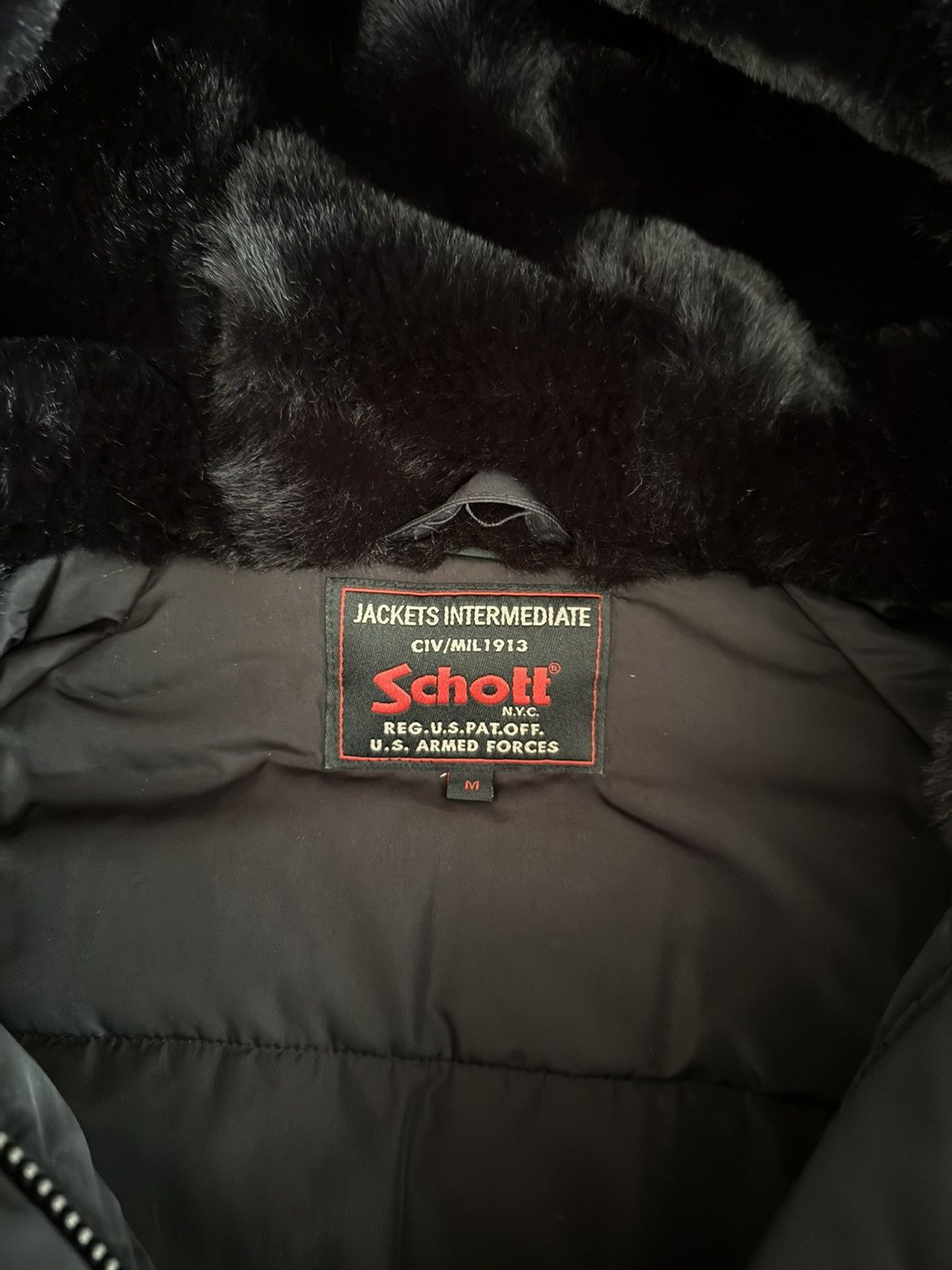 Schott Schott CIV/MIL 1913 Size M / US 6-8 / IT 42-44 - 3 Thumbnail