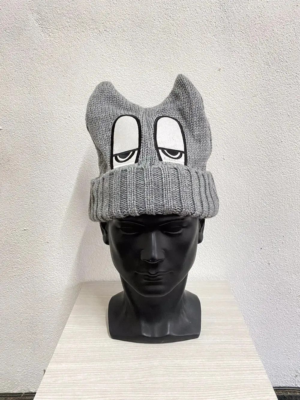 Japanese Brand Japanese Brand Big Logo Eyes Devil Horn Beanie Hat Size ONE SIZE - 2 Thumbnail