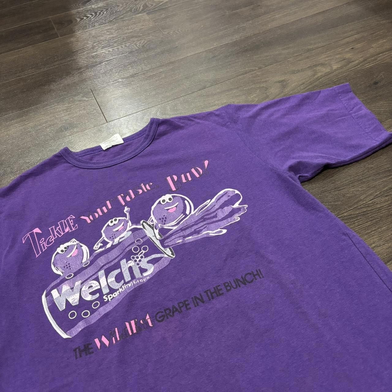 Designer Vintage welches grape juice tickle your taste buds t shirt Size US M / EU 48-50 / 2 - 1 Thumbnail