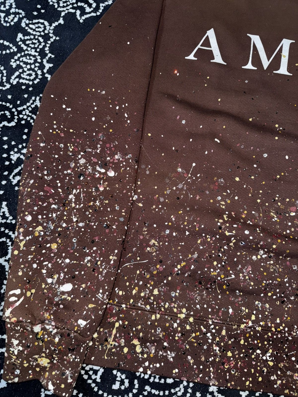 Amiri Amiri Crystal Paint Splatter Hoodie Size US L / EU 52-54 / 3 - 12 Thumbnail