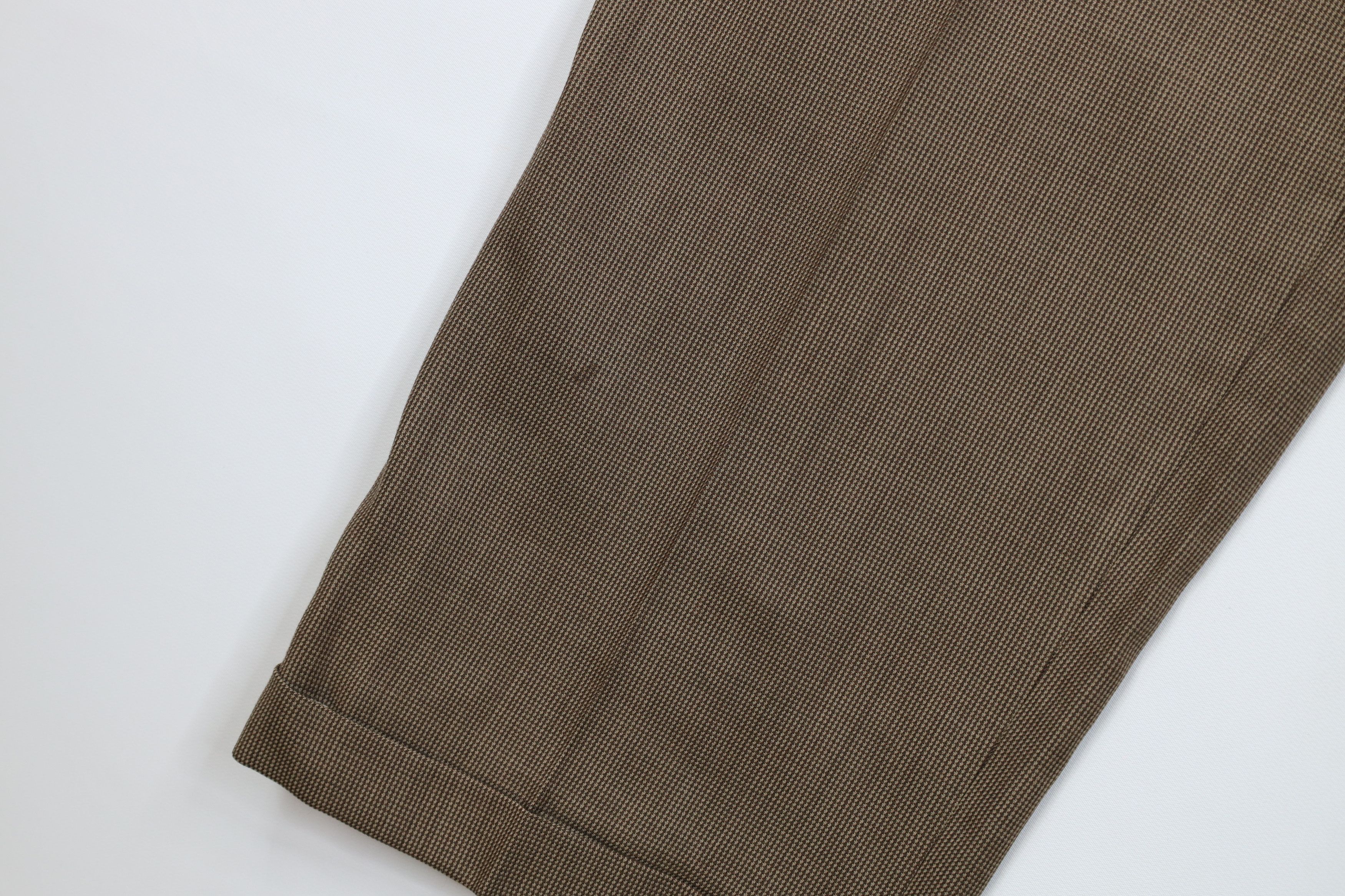 Vintage Vintage 90s Streetwear Wool Wide Leg Chino Pants Brown Size US 36 / EU 52 - 5 Thumbnail