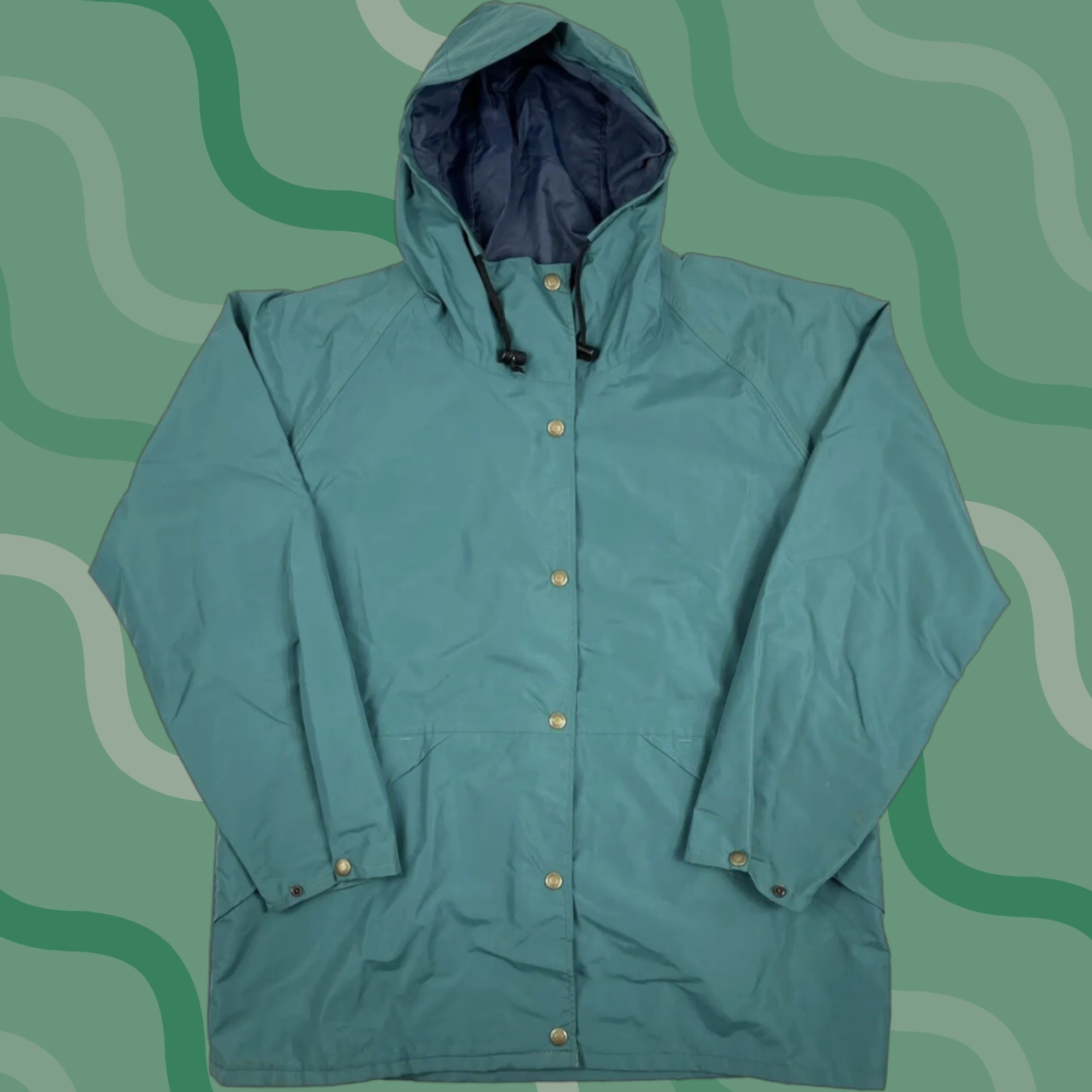 Vintage VINTAGE Cabela's Jacket L Rain Coat Womens Green Gore-Tex Mid-Length All Seasons 80s 90s Size L / US 10 / IT 46 - 1 Thumbnail