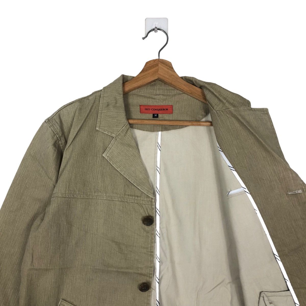 Japanese Brand 🔥90’s HIKORY CHORE JACKET SKY-CONQUEROD JAPAN MADE Size US M / EU 48-50 / 2 - 10 Thumbnail