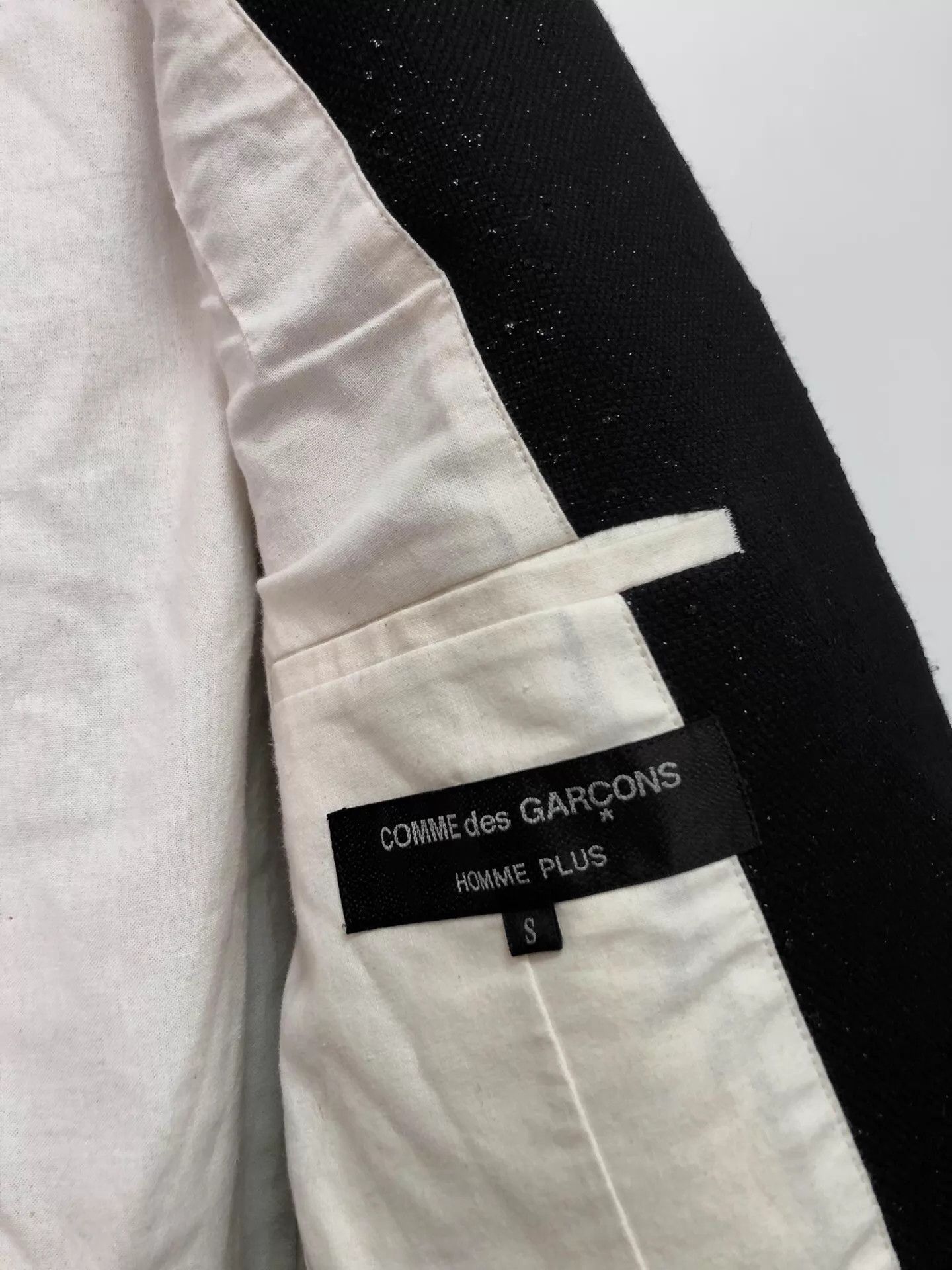 Comme des Garcons CDG 17AW Boy Hood Asymmetric Silver-Threaded S Jacket Size US S / EU 44-46 / 1 - 7 Thumbnail
