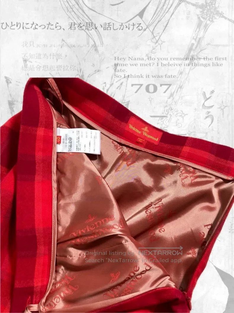 Vivienne Westwood Vivienne Westwood Red Plaid Pleated Skirt Size 26" / US 2 / IT 38 - 6 Thumbnail