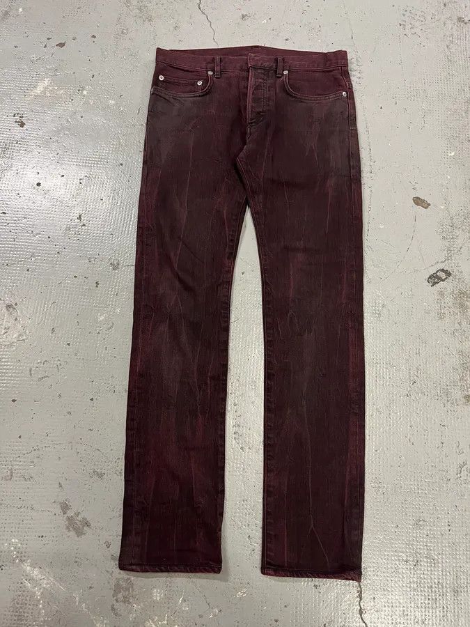 Dior 2010s Dior Purple Shadow Slim Denim Jeans by Kris Van Assche Size US 39 - 1 Thumbnail