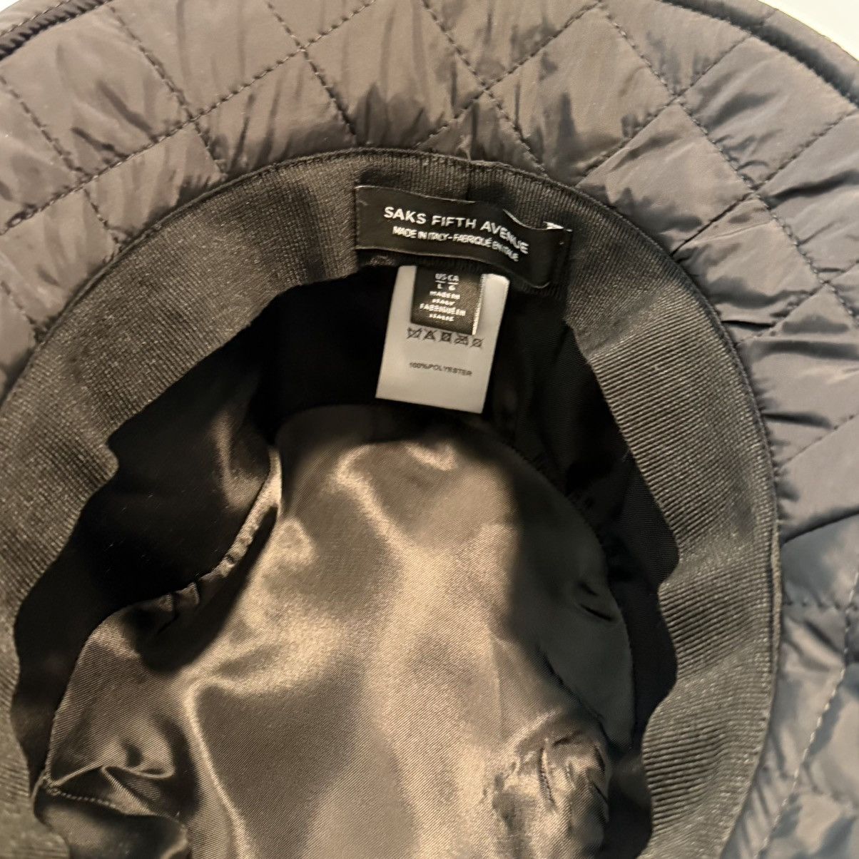 Saks Fifth Avenue Quilted winter bucket hat Size ONE SIZE - 2 Thumbnail