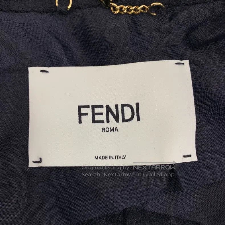 Fendi Fendi Black fur-lined vintage floral all-over print fringe Size XS / US 0-2 / IT 36-38 - 6 Thumbnail