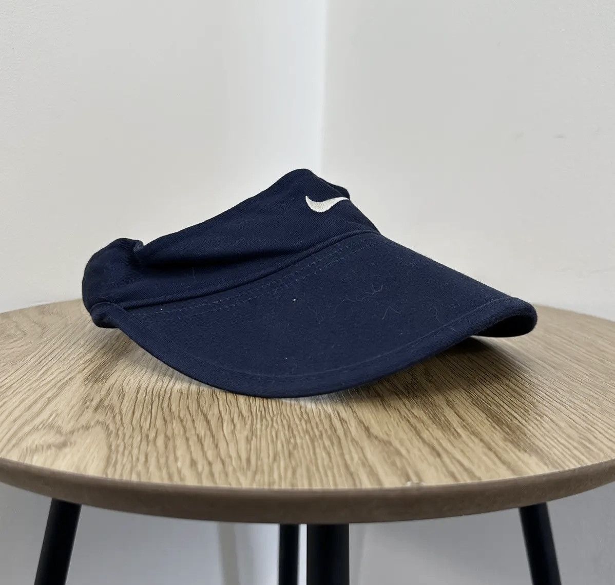 Nike × Vintage Vintage Nike Y2K Retro Hype Swoosh Visor Cap Hat Size ONE SIZE - 1 Thumbnail
