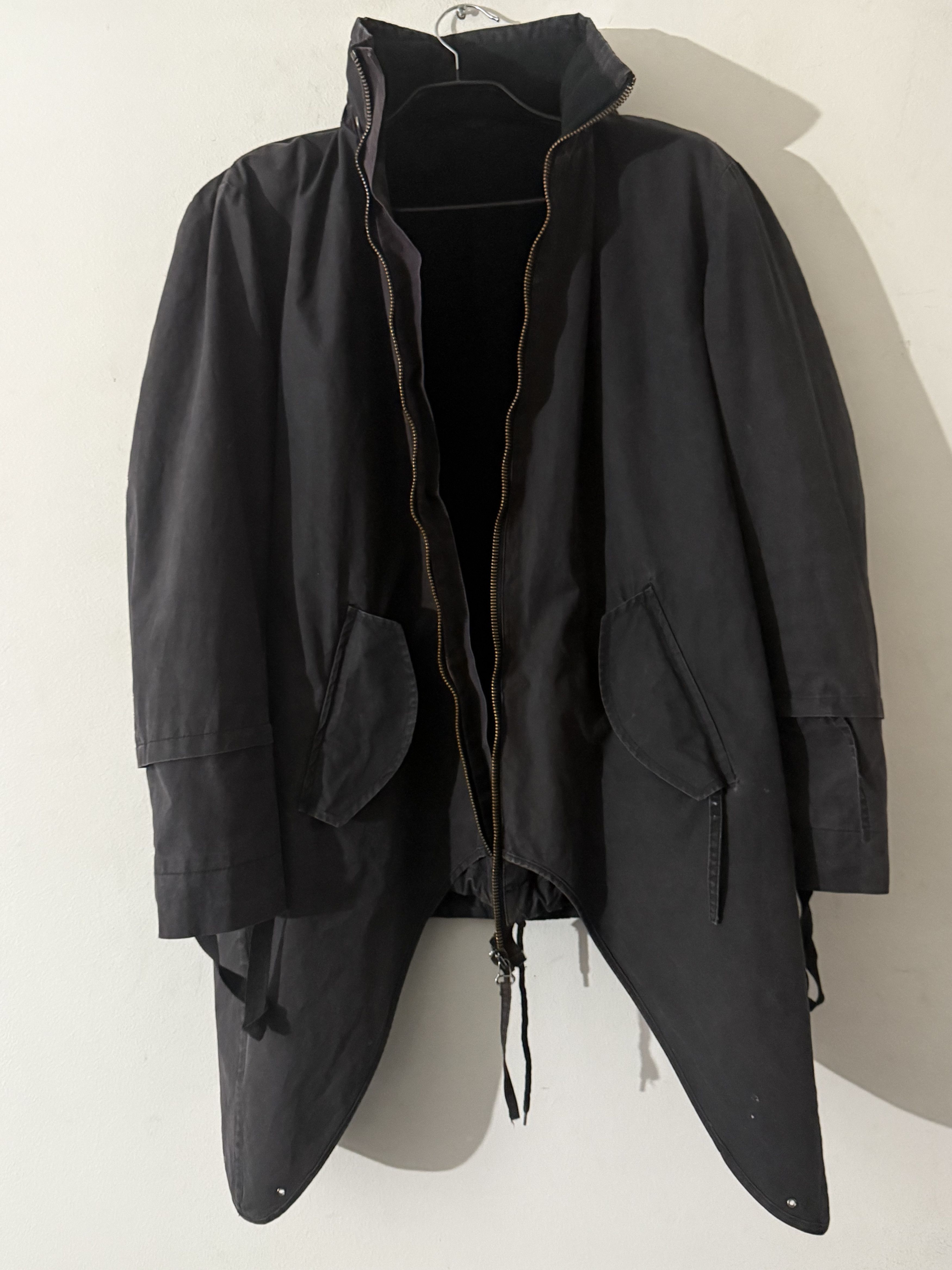 Helmut Lang Rare Asymmetric "Swallowtail" Hooded Parka Size US M / EU 48-50 / 2 - 8 Thumbnail