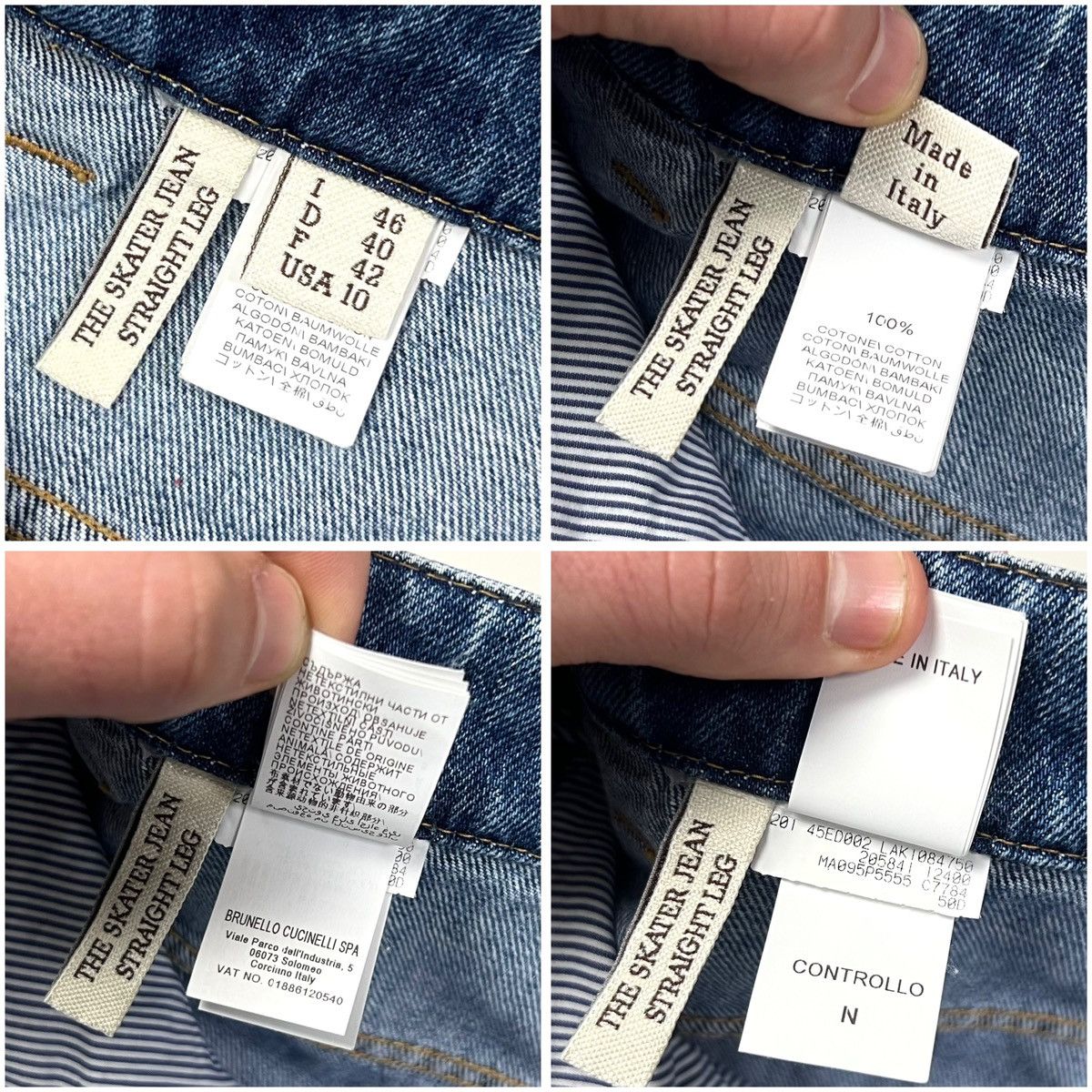 Brunello Cucinelli Auth Women’s Brunello Cucinelli Luxury Jeans Size USA 10 Size 32" / US 10 / IT 46 - 19 Thumbnail