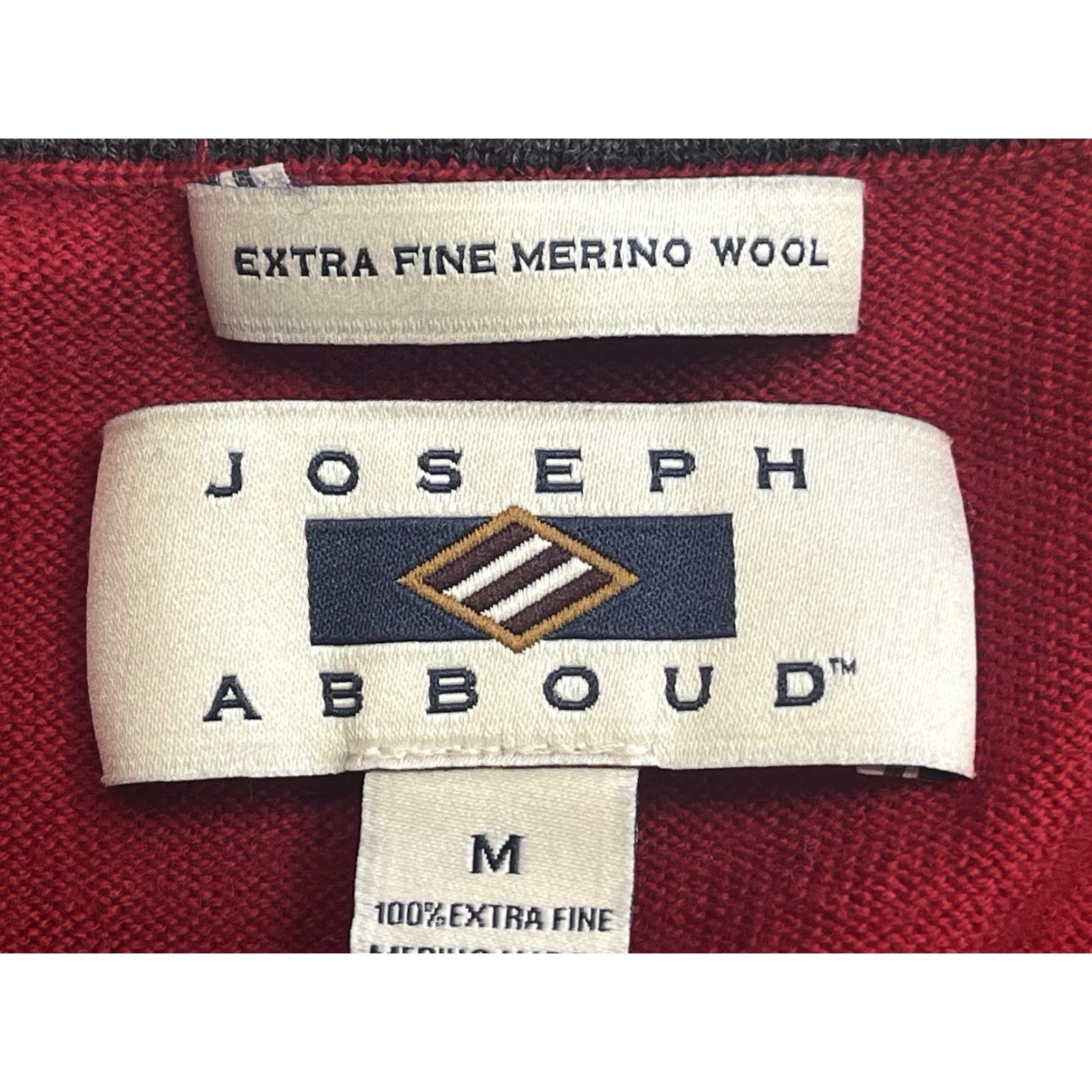 Joseph Abboud Joseph Abboud Vest Red Merino Wool V-Neck Sleeveless M Mens Sweater Classic Lightweight Fall Winter Spring Business Casual Travel Regular Size Medium Size US M / EU 48-50 / 2 - 5 Thumbnail