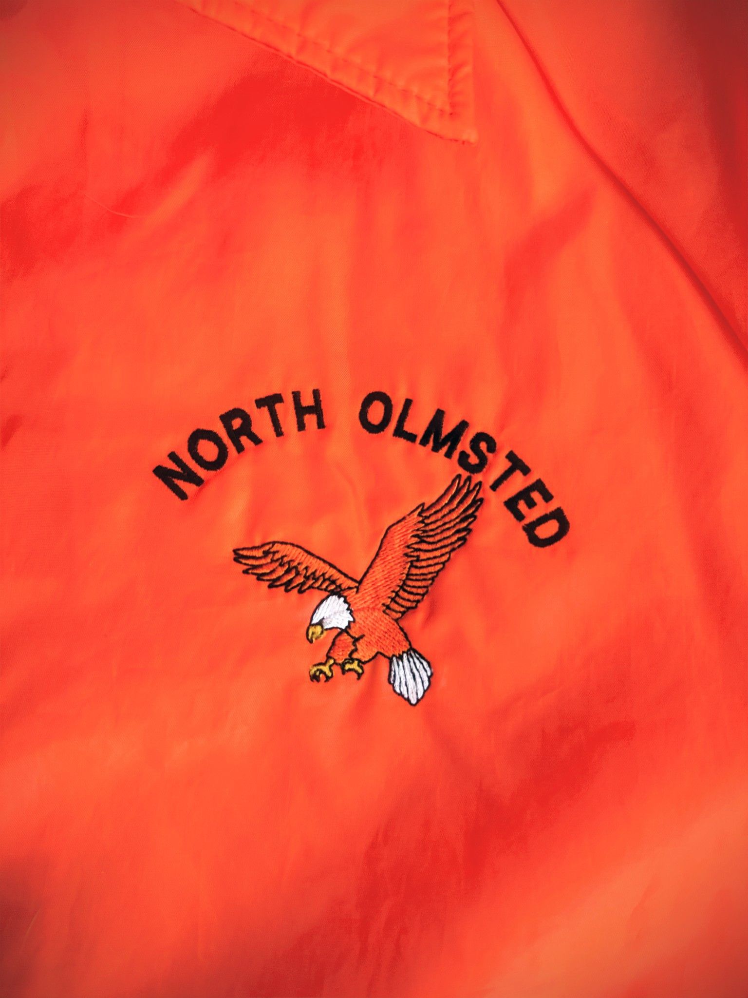 Other Vintage North Olmsted Eagles USA Orange button Windbreaker Size US L / EU 52-54 / 3 - 4 Thumbnail