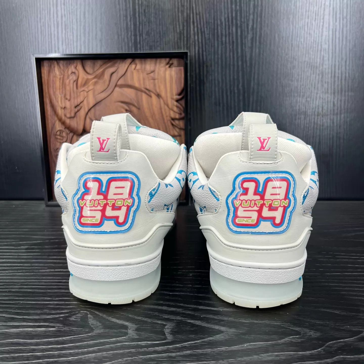 Louis Vuitton LV skate shoes gray multi logo 5 Size US 6 / EU 39 - 5 Thumbnail