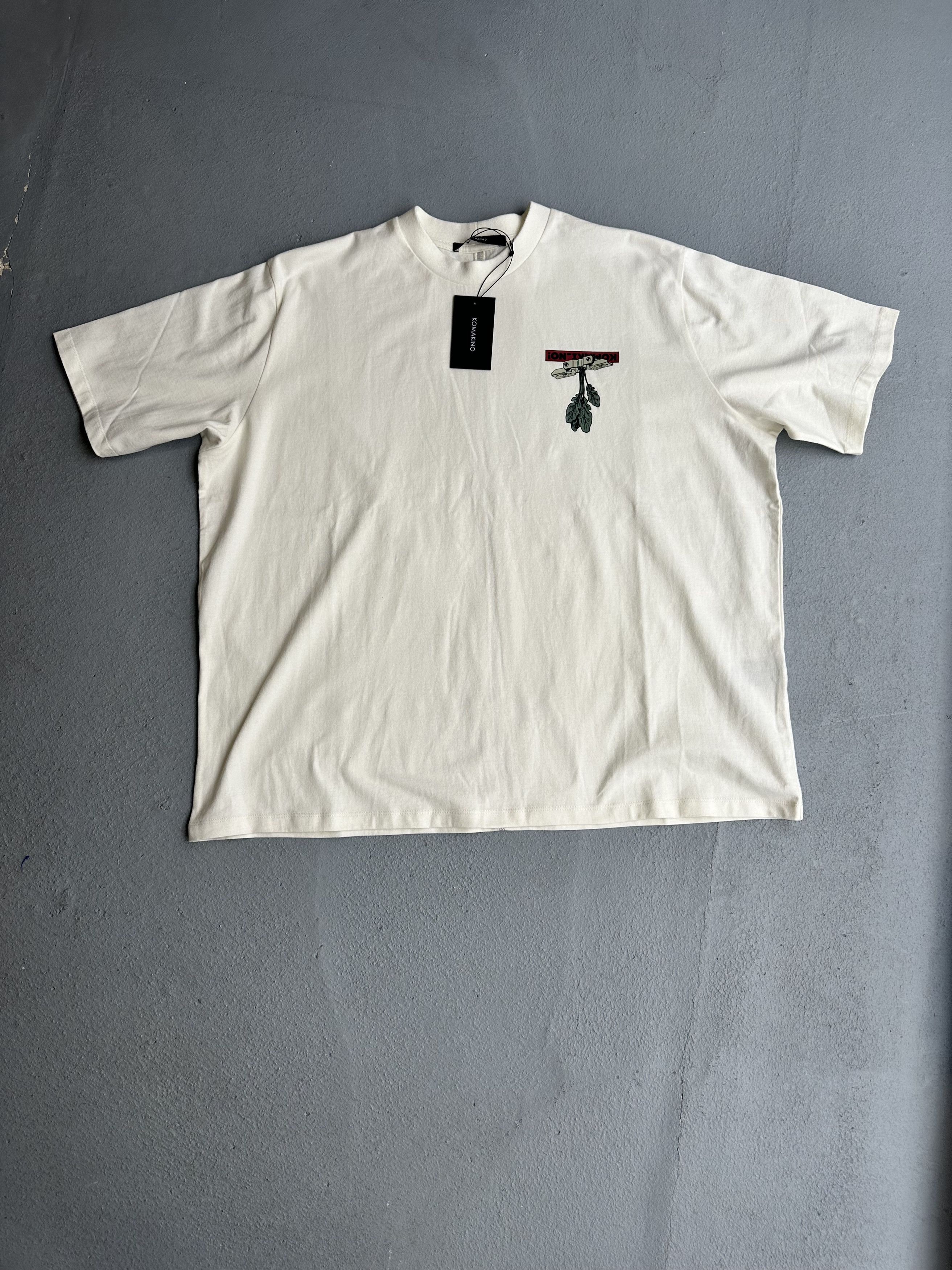 image of Komakino Sound Absorber T-Shirt in White, Men's (Size Large)