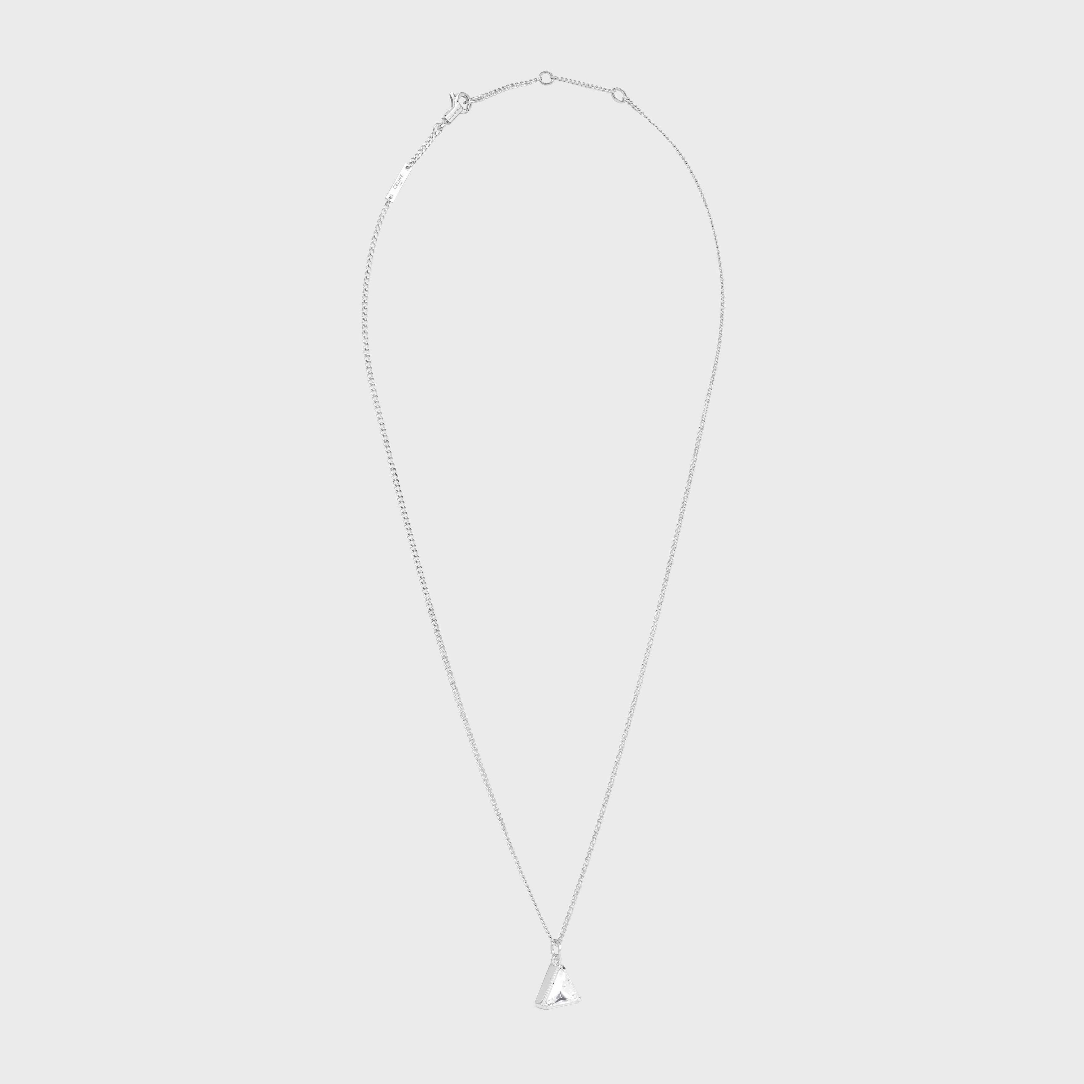 CELINE Triangle Necklace シルバー