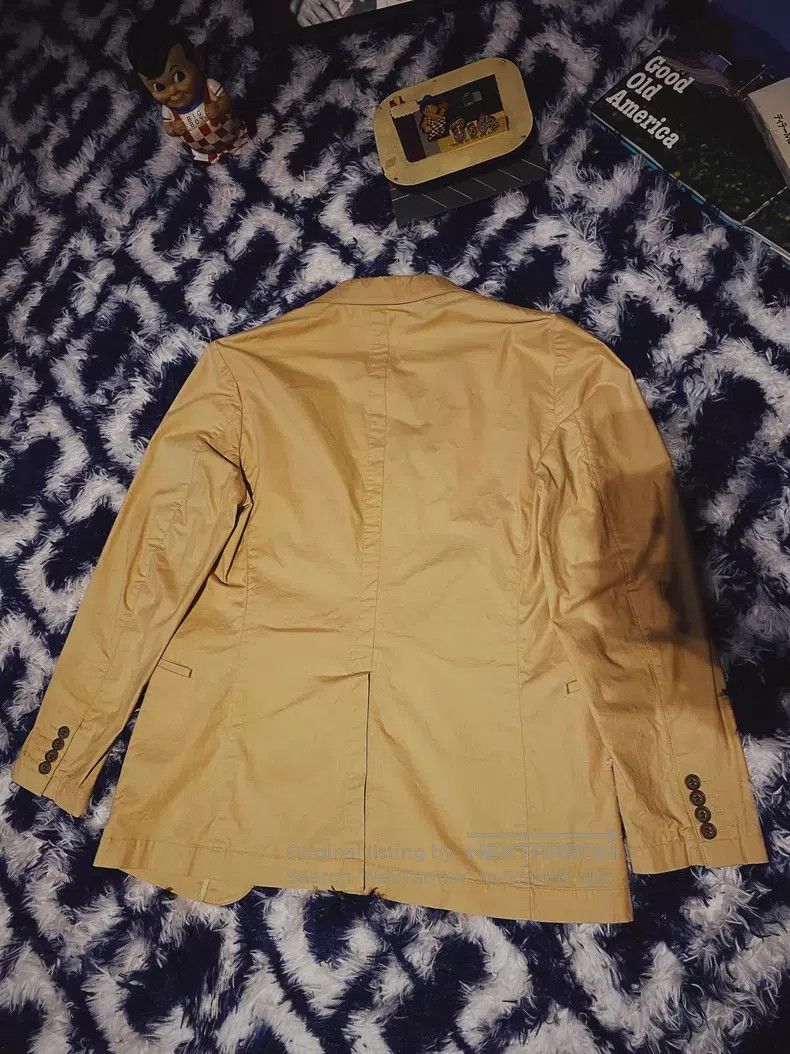 Yohji Yamamoto Beige three-button business blazer jacket