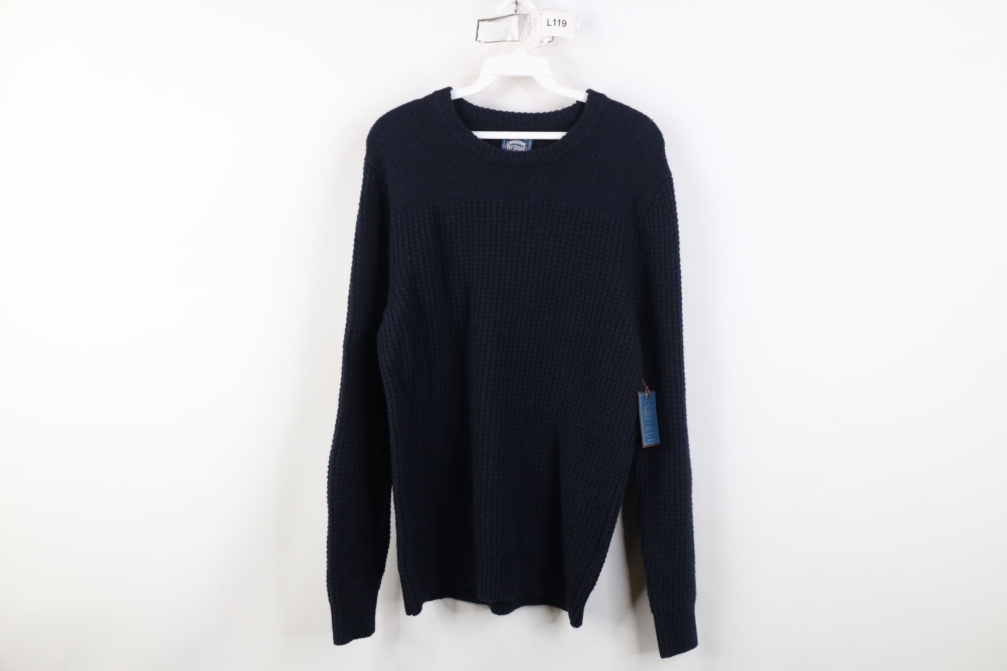 Vintage Deadstock Vintage Y2K Streetwear Lambswool Knit Sweater Blue Size US S / EU 44-46 / 1 - 1 Thumbnail