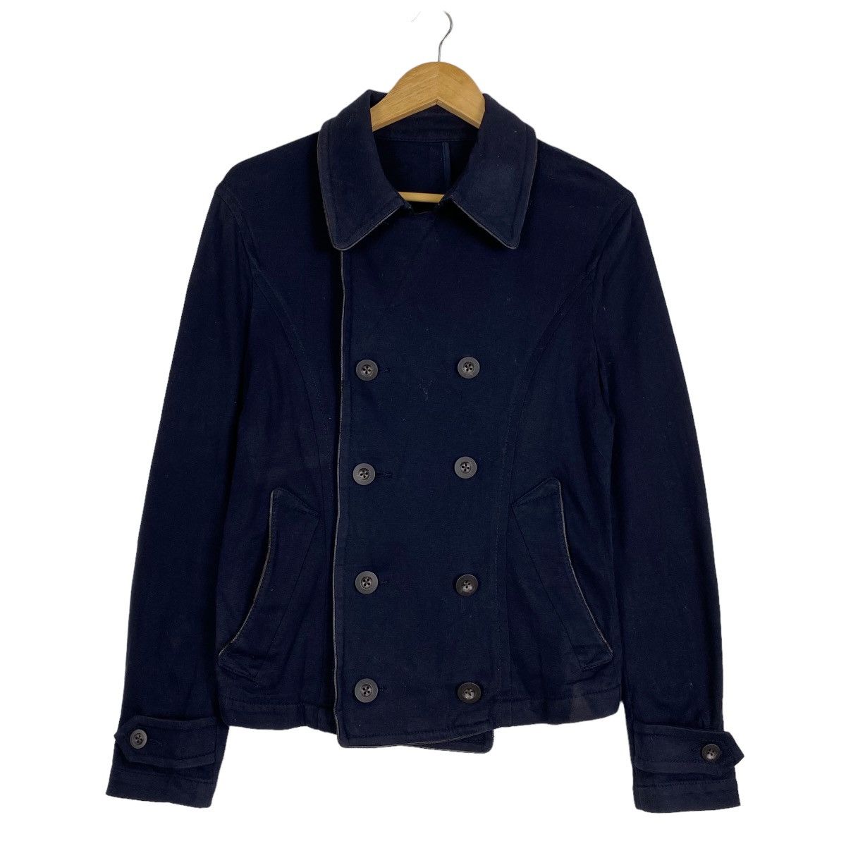 image of Ppfm Double Breasted Wool Jacket in Black, Men's (Size XS)