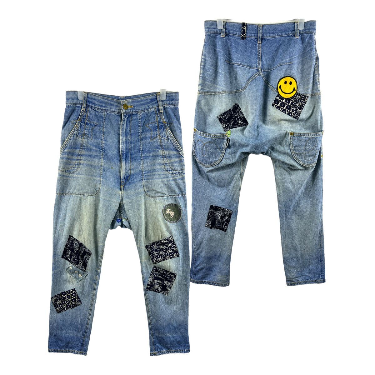 Issey Miyake 🔥 Mercibeaucoup MORE PATCHES issey miyake dyed Soft denim Size US 31 - 1 Thumbnail