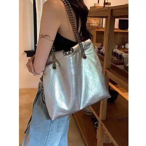 Japanese Brand silver shoulder bag Size ONE SIZE - 3 Thumbnail