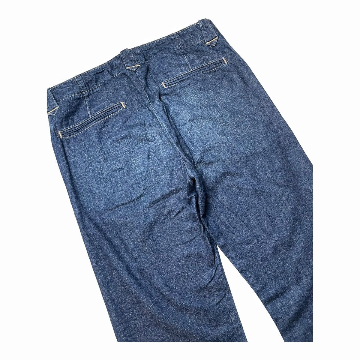 Polo Ralph Lauren × RRL Ralph Lauren × Ralph Lauren Double RL RRL Denim Indigo Linen Cotton Blend Trousers pants Size US 31 - 11 Thumbnail