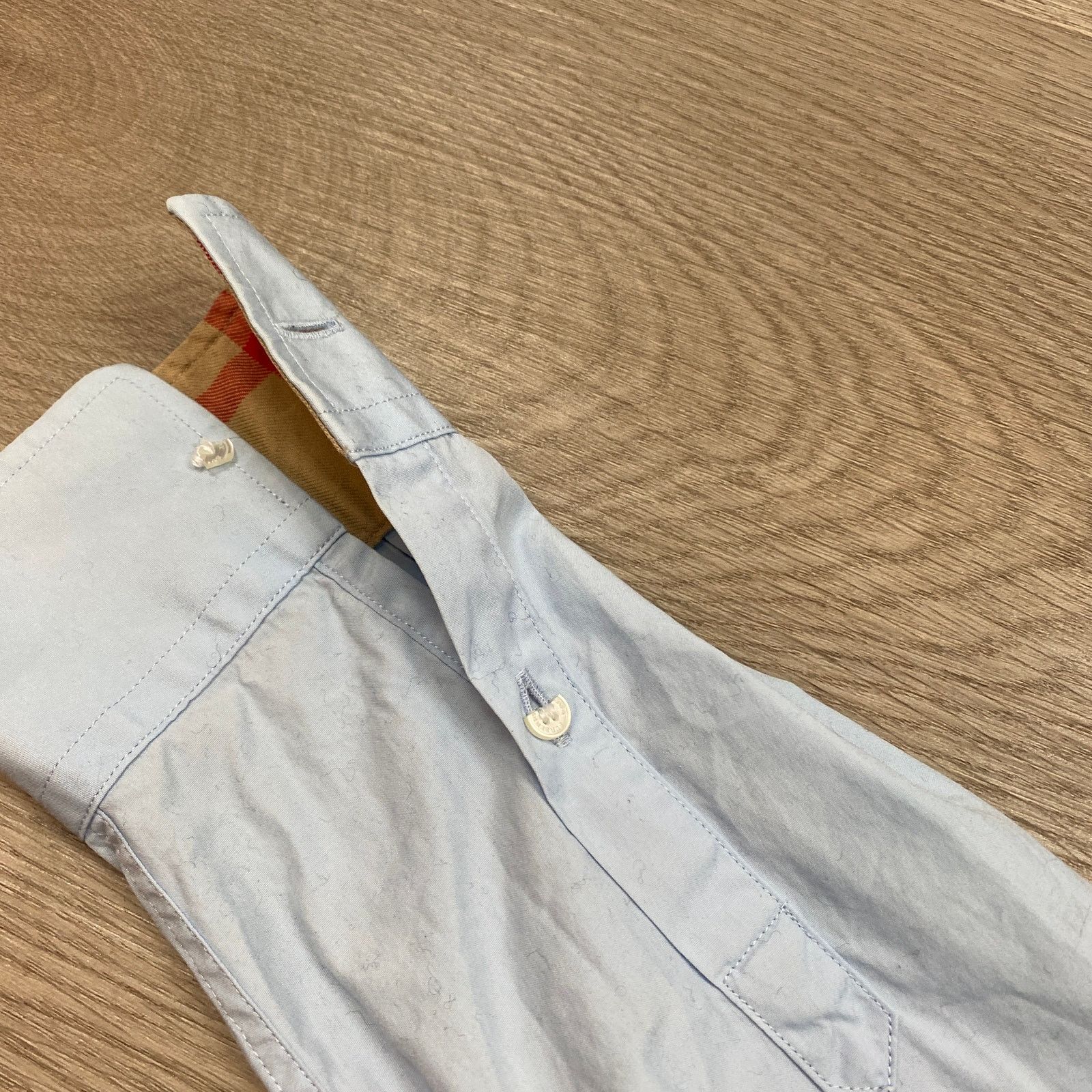 Burberry Burberry Brit Button Up Embroidered Crest Nova Cuff Shirt S Size US S / EU 44-46 / 1 - 14 Thumbnail