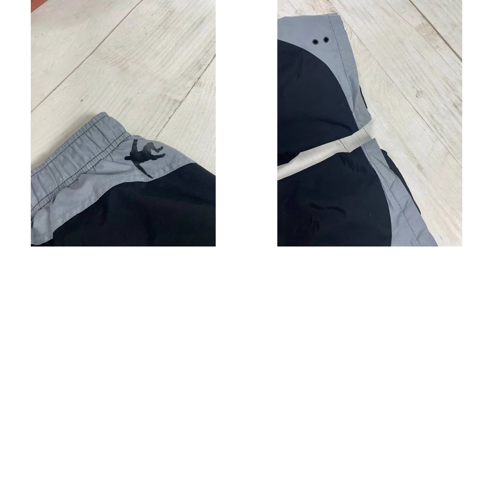 Nike VINTAGE Nike Air Pants Nike Pants Men L Black Nylon Striped Swoosh 00s Baggy 90s 00s Y2K Track Pants Waist 40cm 31.5in Knee 12.6in Men Size US 33 - 9 Thumbnail