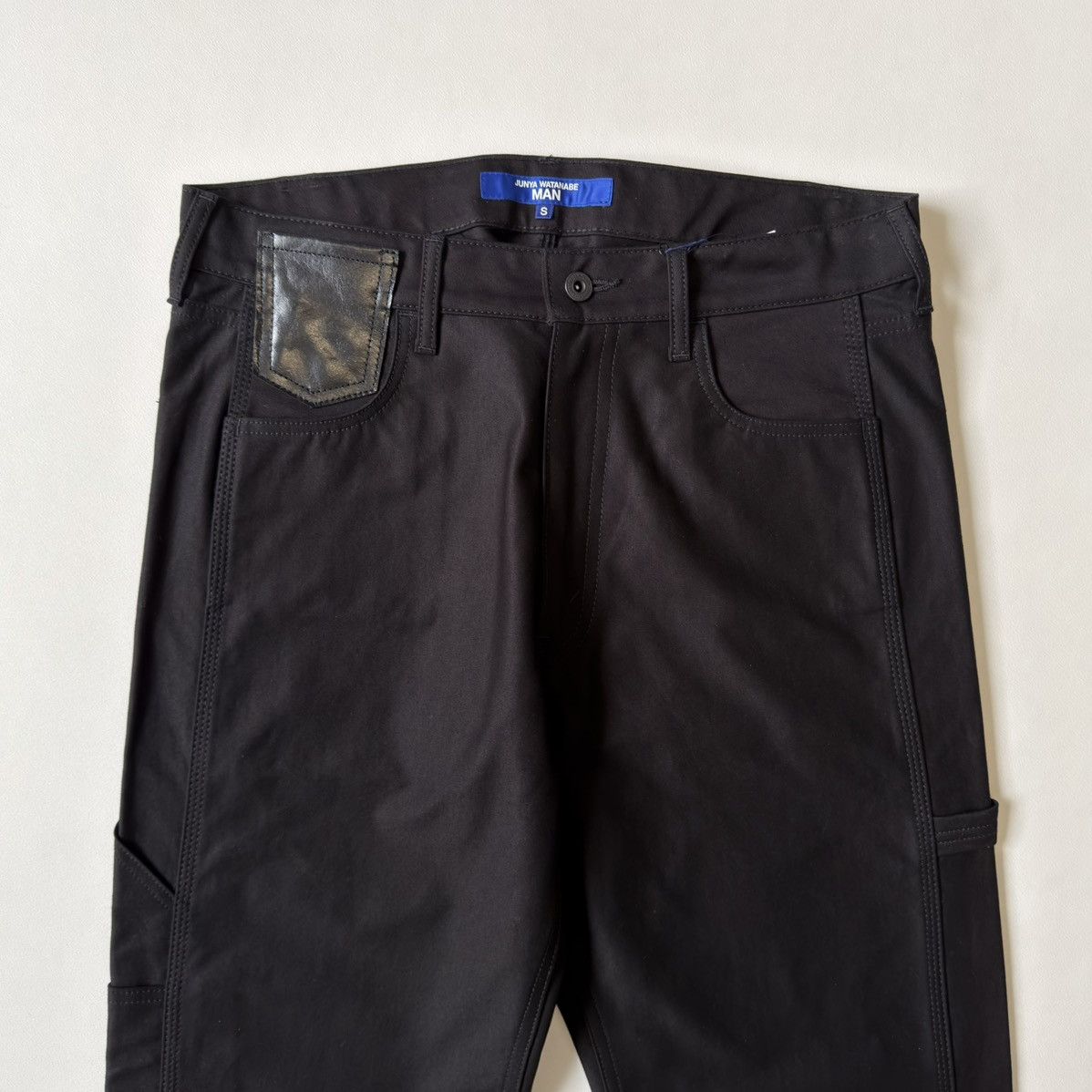 Comme des Garcons A/W 25 Wide Leg Black Cotton ‘Carpenter’ Pants Size US 32 / EU 48 - 5 Thumbnail