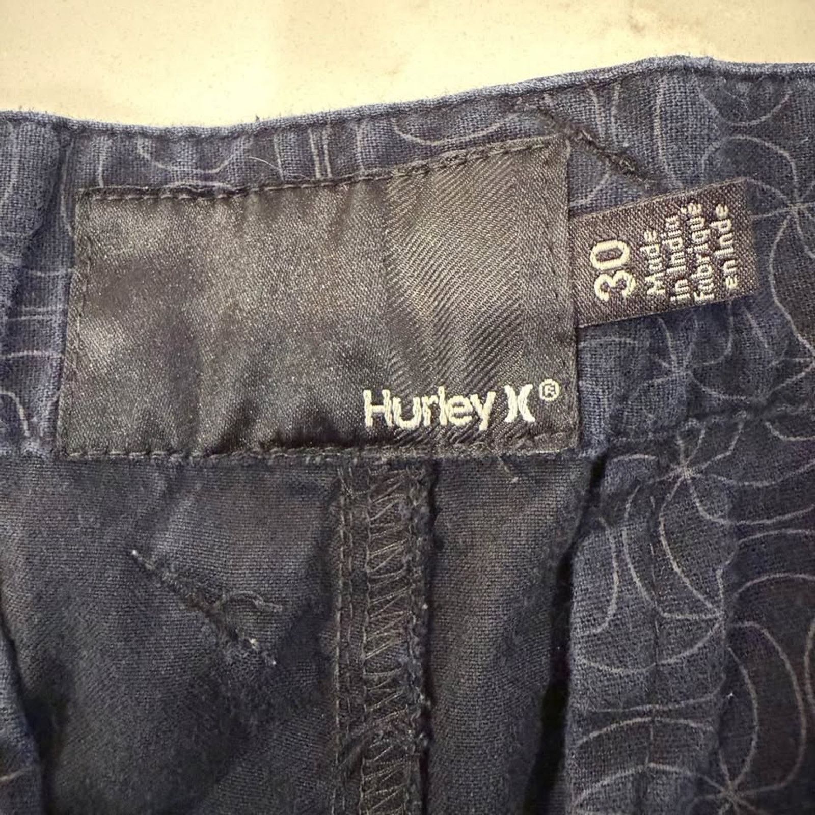 Hurley Hurley Plaid All Over Logo Flat Front Chino Shorts Men's 30 Size US 30 / EU 46 - 4 Thumbnail