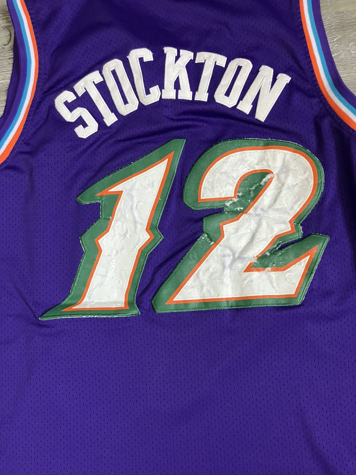 Adidas Utah jazz purple jersey John Stockton size S Size US S / EU 44-46 / 1 - 6 Thumbnail