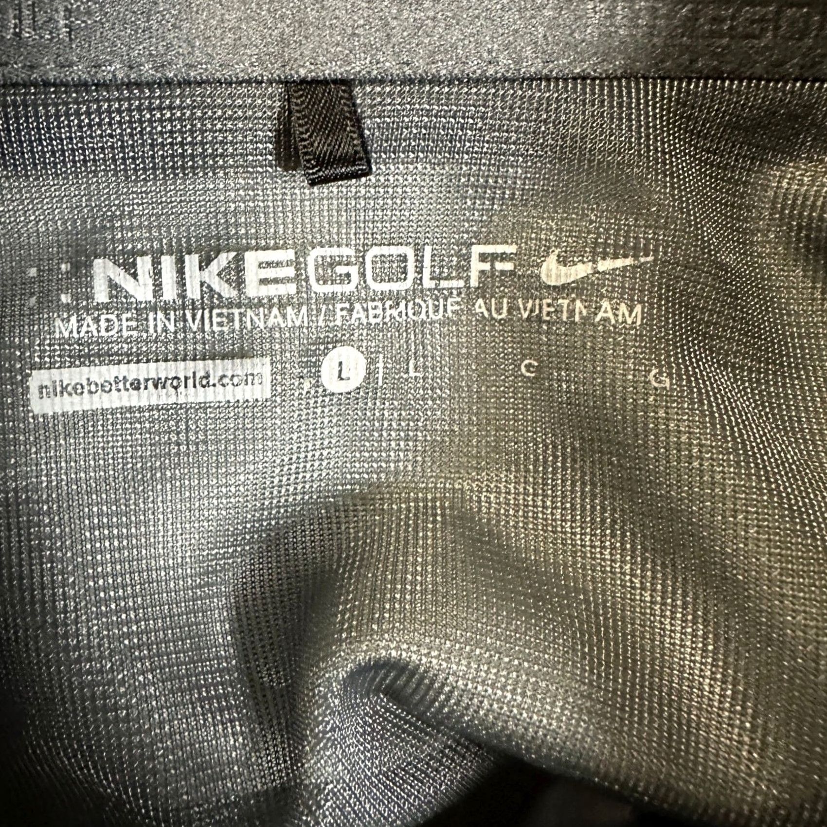 Nike Nike Golf Mens Full Zip Jacket Large Gray Swoosh Windbreaker Outdoor Pockets Size US L / EU 52-54 / 3 - 5 Thumbnail