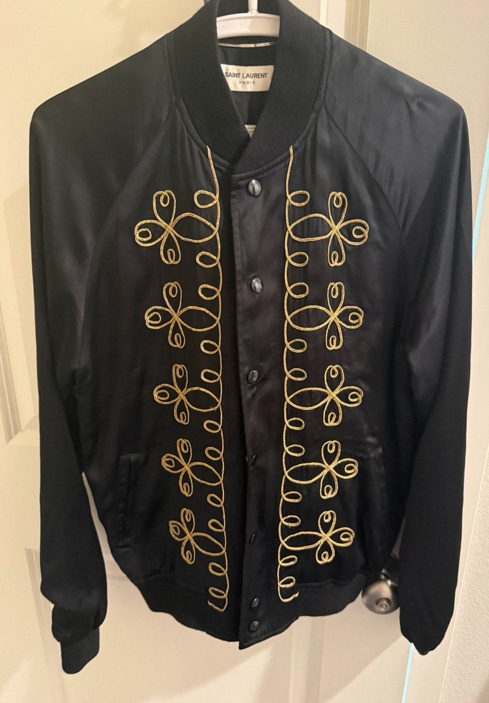 Yves Saint Laurent Saint Laurent SLP 15SS Silk Bomber Jacket. Size US L / EU 52-54 / 3 - 1 Thumbnail