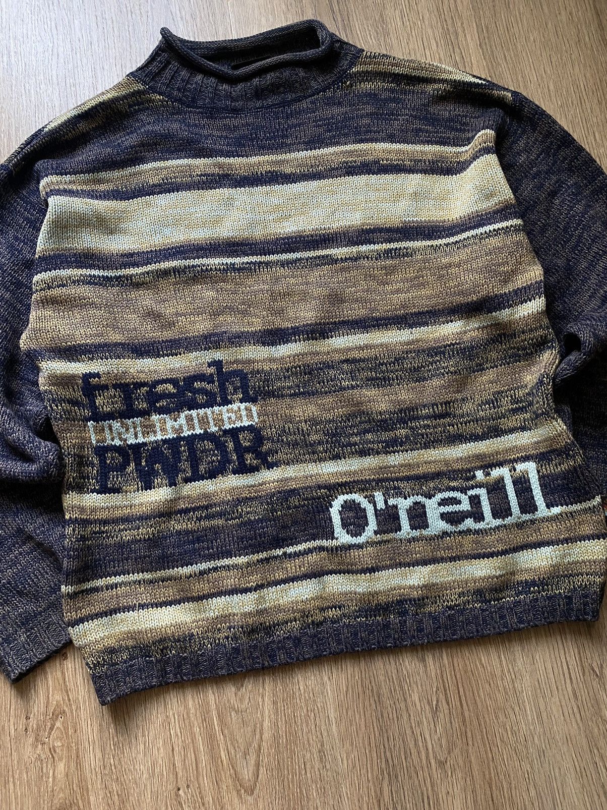 O'Neill × Vintage Vintage Oneill Knitted Surf Lana Wool Sweater Oakley Size US M / EU 48-50 / 2 - 2 Thumbnail