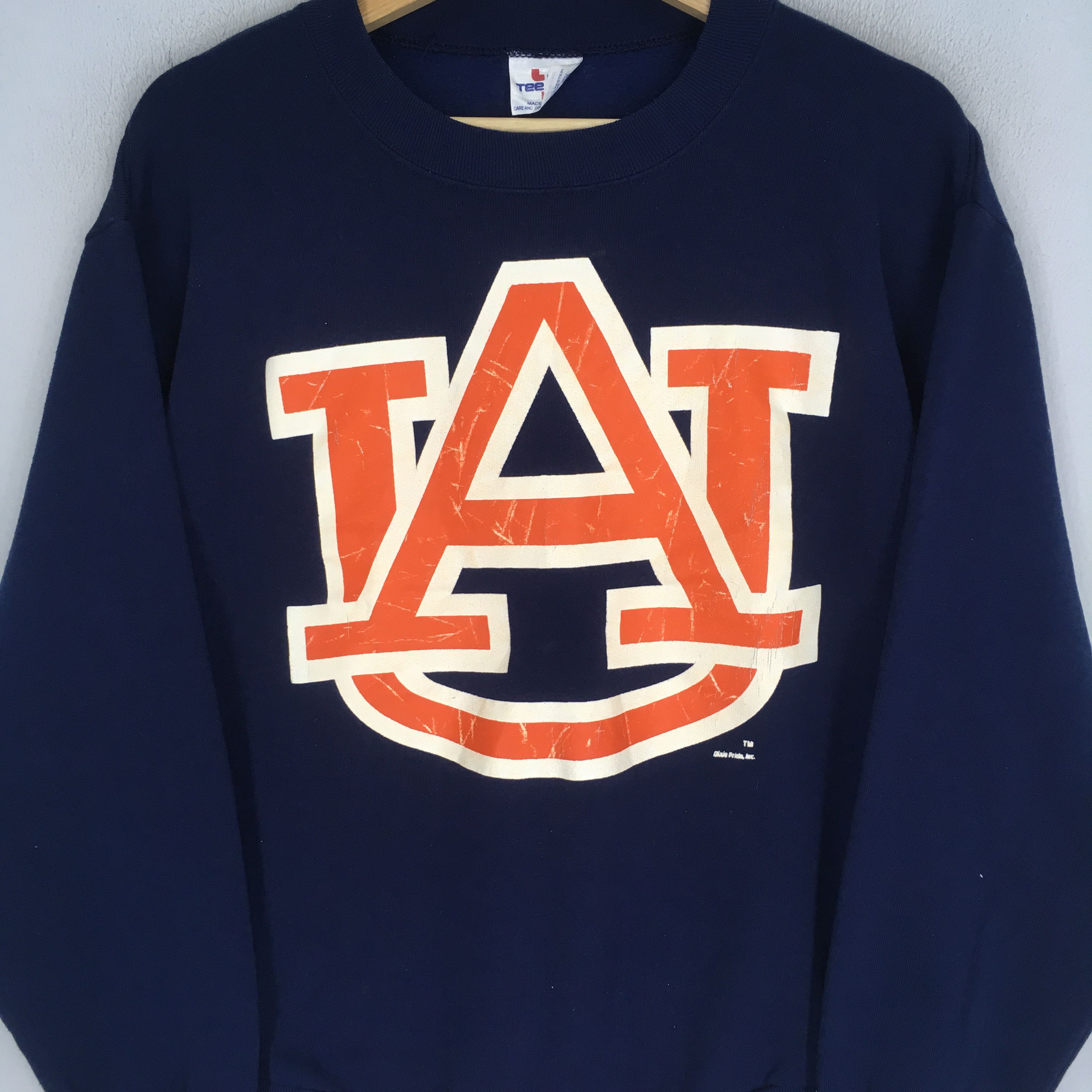Auburn Sportswear Vintage 90s Auburn Tigers Blue Sweatshirt - 266 Size US M / EU 48-50 / 2 - 3 Thumbnail