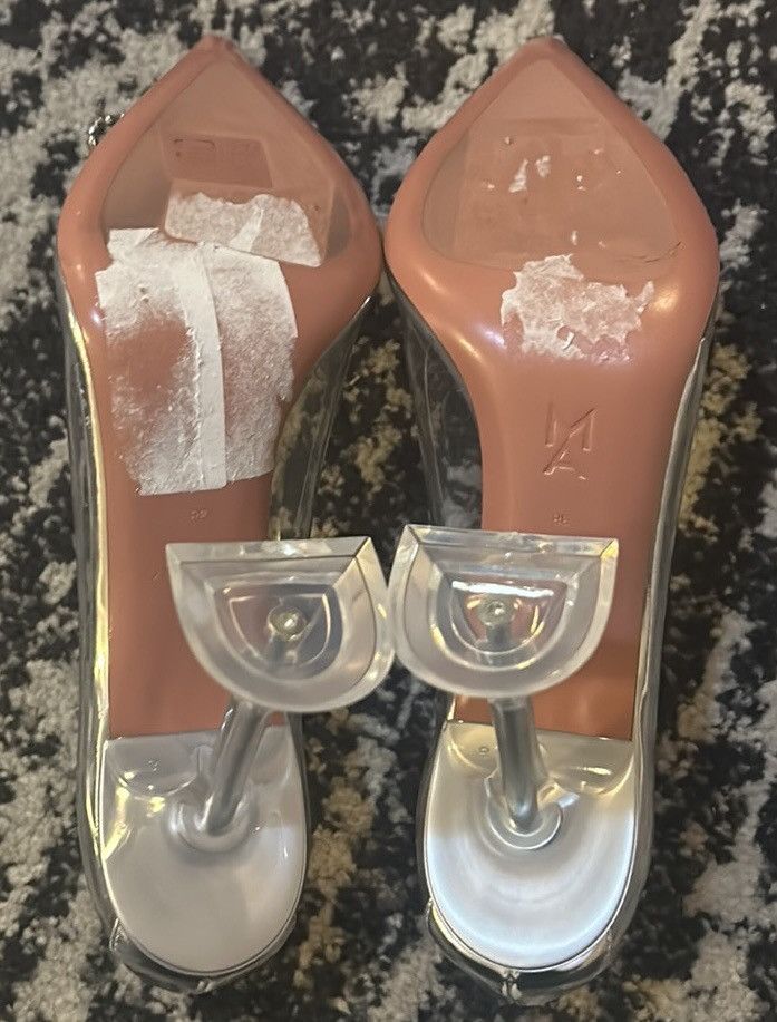 Amina Muaddi AMINA MUADDI Rosie Glass Pump size 38 PVC Transparent Size US 8 / IT 38 - 5 Thumbnail