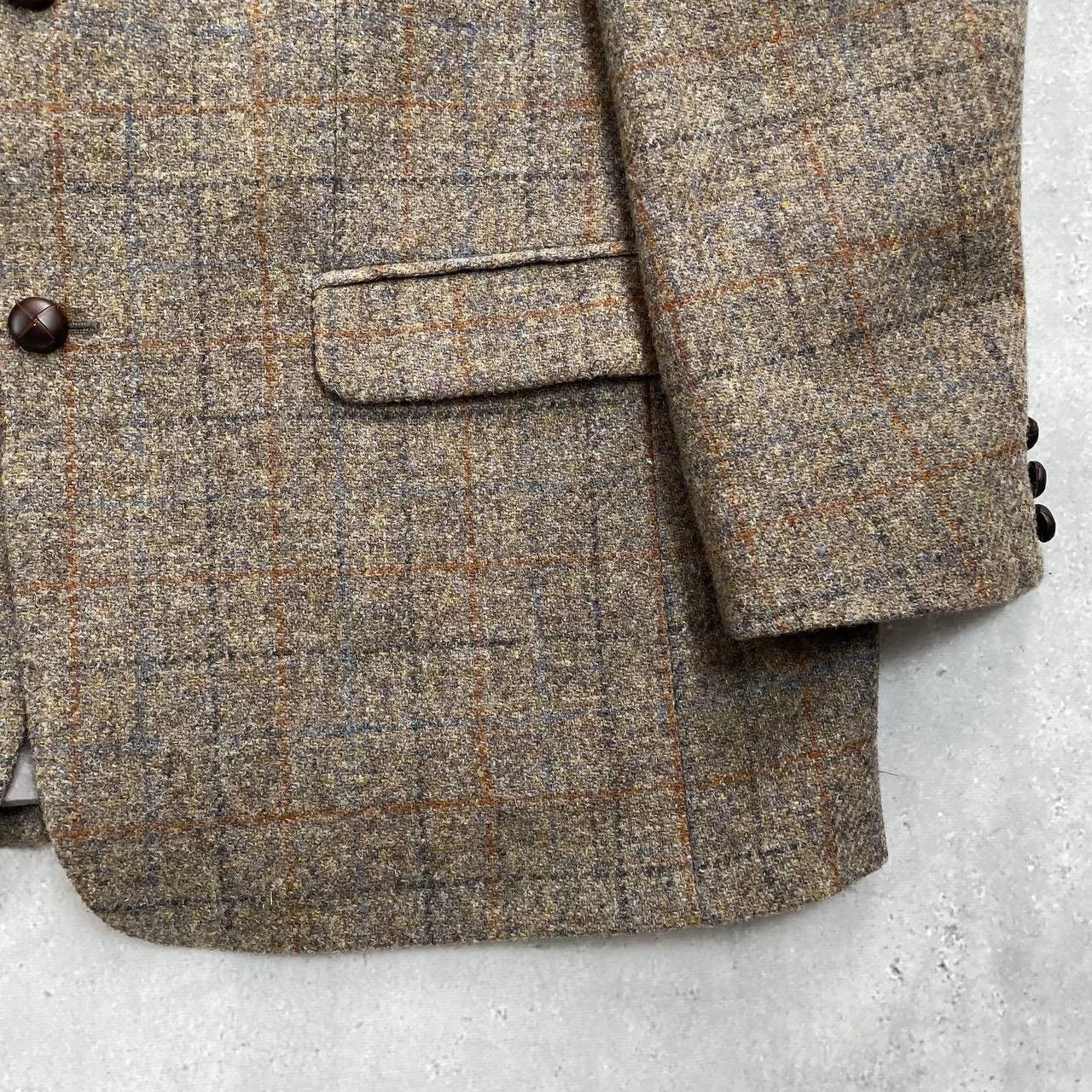 Harris Tweed Vintage Harris Tweed Walbusch Wool Blazer Gray Size 29 Size 52R - 6 Thumbnail