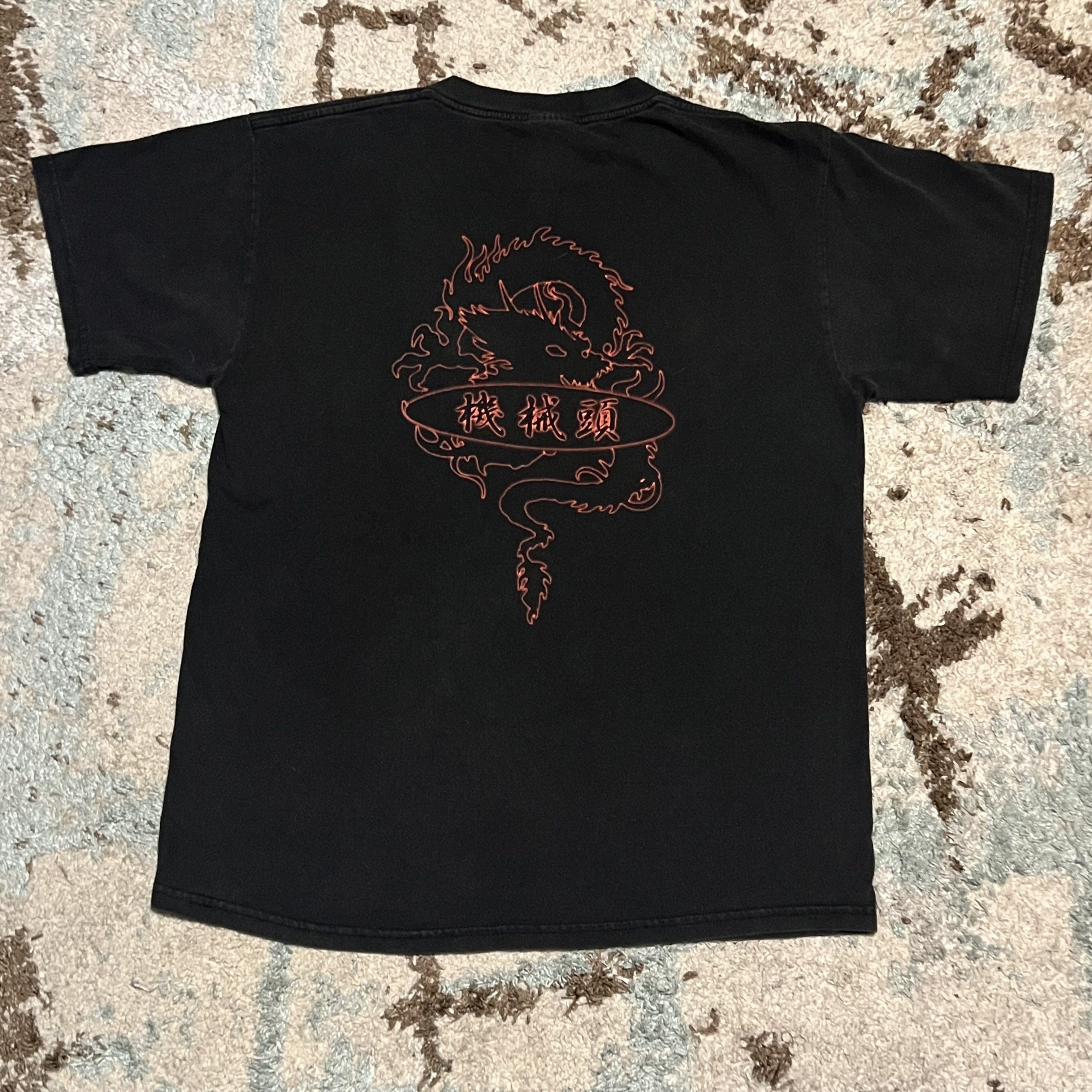 Band Tees × Tultex × Vintage Vintage 2000 Machine Head Year of the Dragon Shirt Large Size US L / EU 52-54 / 3 - 2 Thumbnail