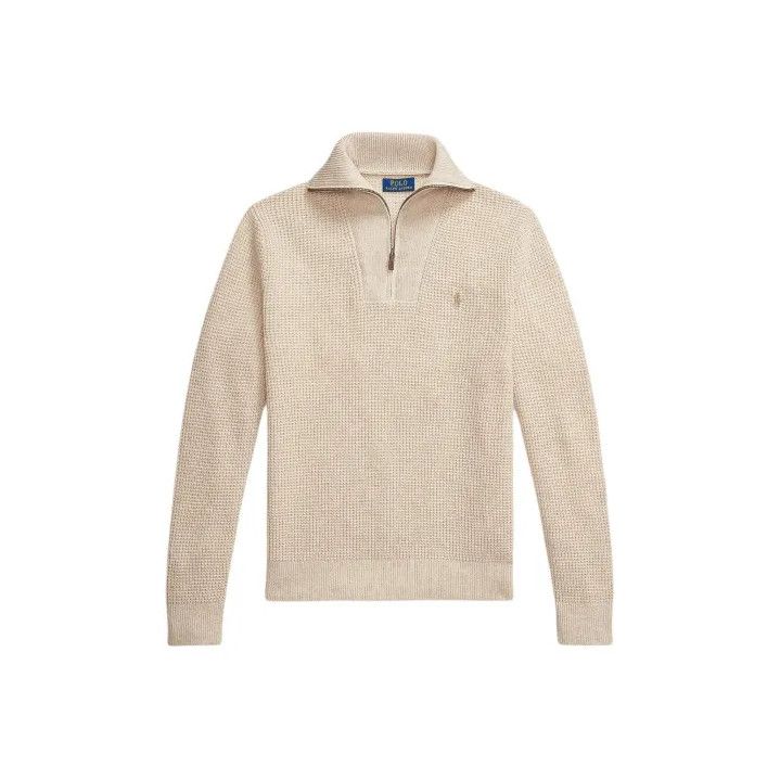 Polo Ralph Lauren Polo Ralph Lauren Logo Embroidered High-Neck Zip Knit Sweater Size US M / EU 48-50 / 2 - 1 Thumbnail