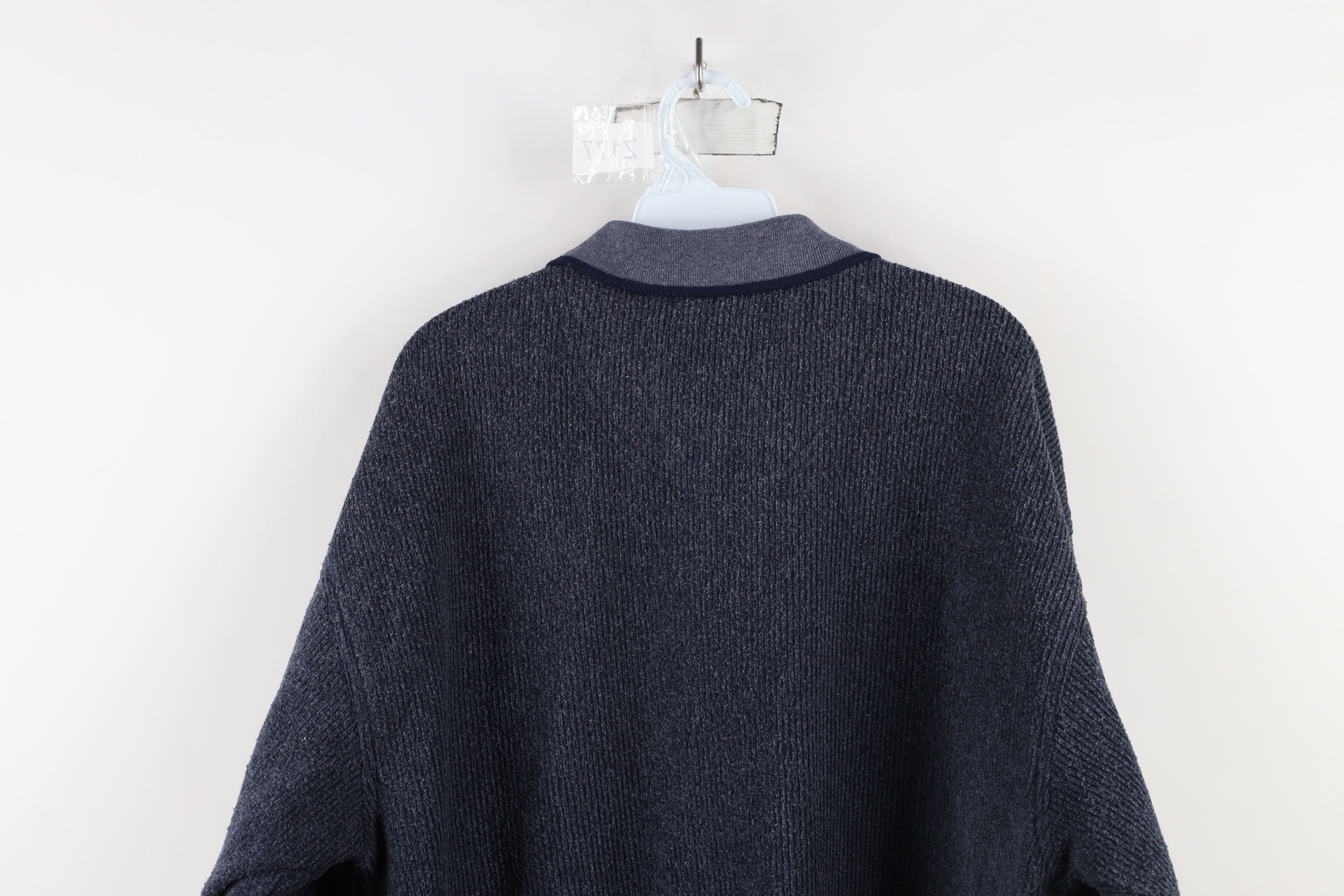 Vintage Vintage 90s Streetwear Fleece Collared Pullover Sweater Size US XXL / EU 58 / 5 - 8 Thumbnail