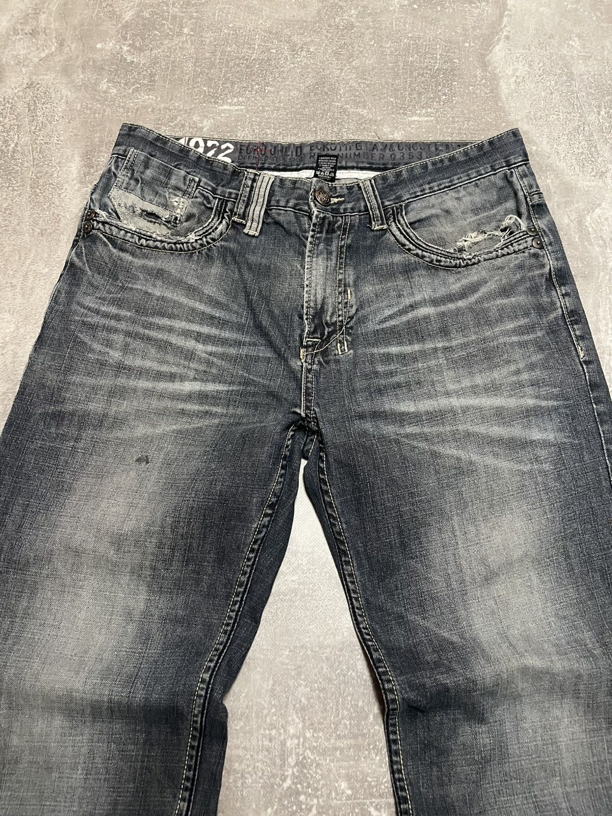 Ecko Unltd. Vintage Ecko Unlimited Buggy Distressed Rap Denim Jeans Size US 34 / EU 50 - 16 Thumbnail
