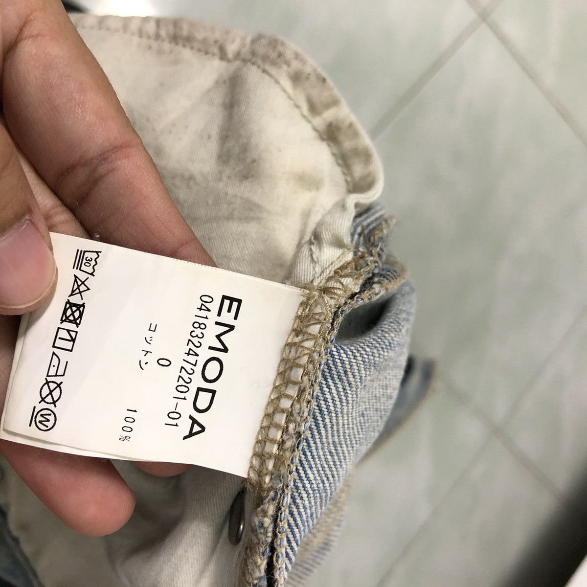 Japanese Brand 🔥RARE OVERSIZED CUT DISTRESSED DENIM EMODA ISSEY MIYAKE Size US 26 / EU 42 - 15 Thumbnail