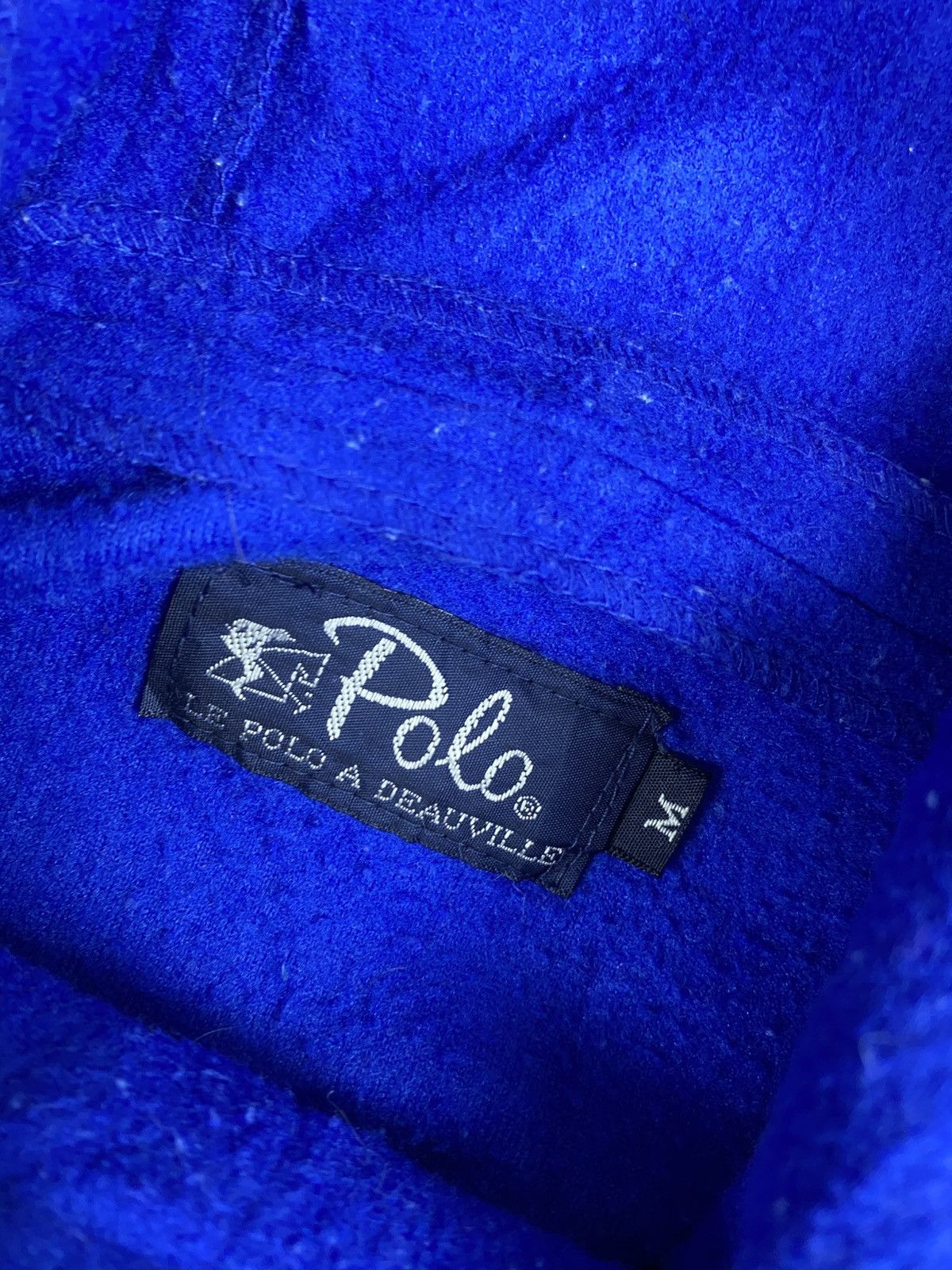 Polo Ralph Lauren Vtg Polo Deauville Royal Blue Fleece Hooded Anorak Pullover Size US M / EU 48-50 / 2 - 5 Thumbnail
