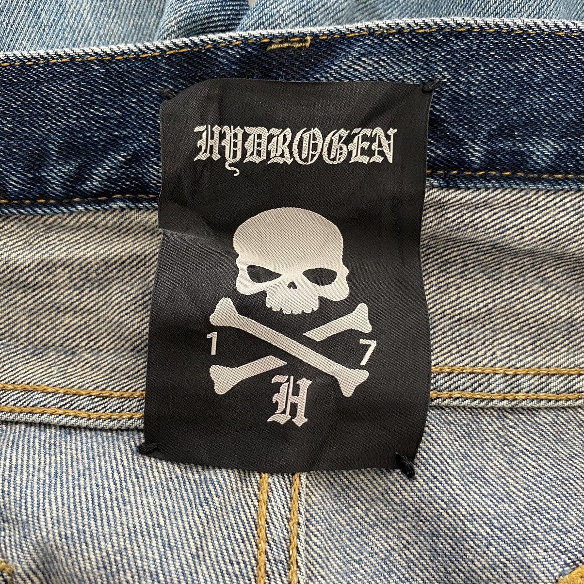 HYDROGEN Hydrogen made In Japan Skull 💀 Goth Denim Jeans Size US 32 / EU 48 - 21 Thumbnail