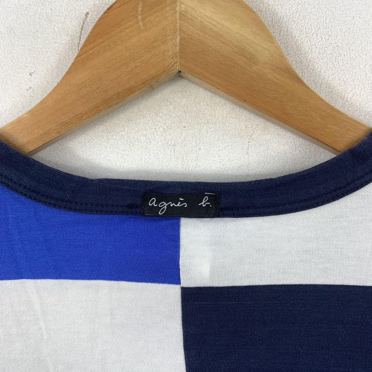 agnes b. AGNES B PORTUGAL Striped Japanese Brand Cotton Zipper Jacket Size S / US 4 / IT 40 - 4 Thumbnail