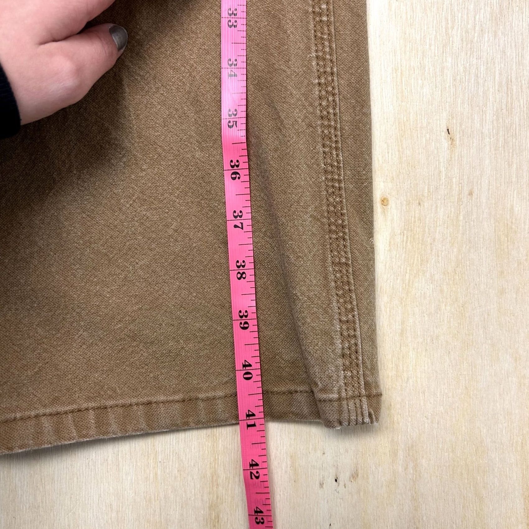 Dickies Dickies Mens 34x32 Brown Canvas Relaxed Straight Carpenter Work Pants Jeans Size US 34 / EU 50 - 6 Thumbnail