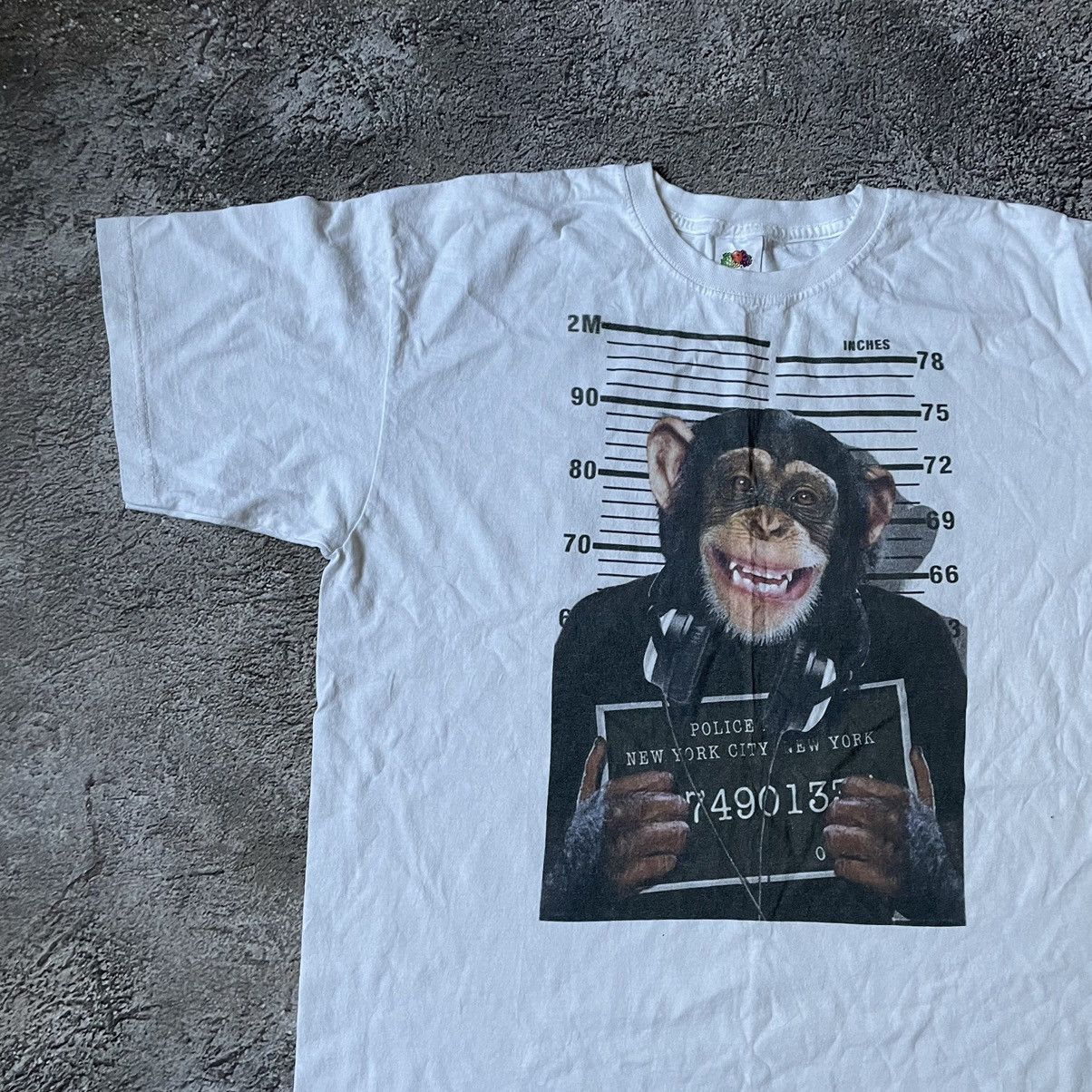 Vintage Vintage Y2K Graphic Tee Sun Faded Mugshot Print Oversized XL Size US XL / EU 56 / 4 - 4 Thumbnail